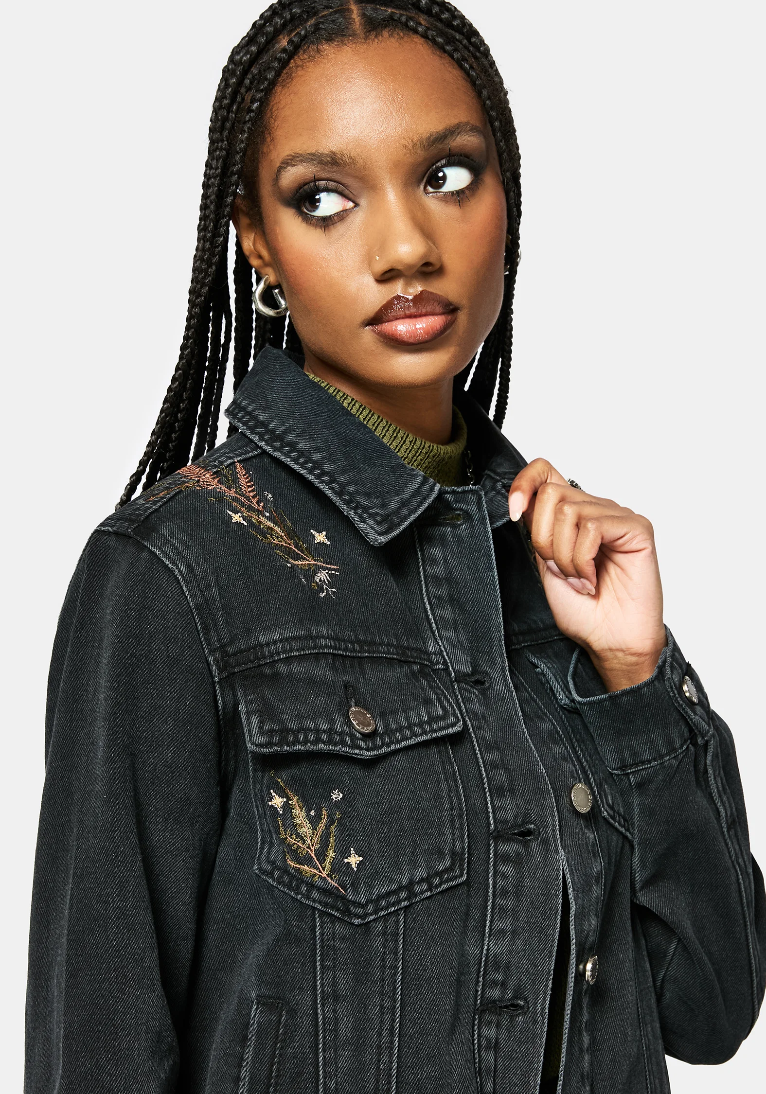 Abellona Embroidered Denim Jacket - Image 5