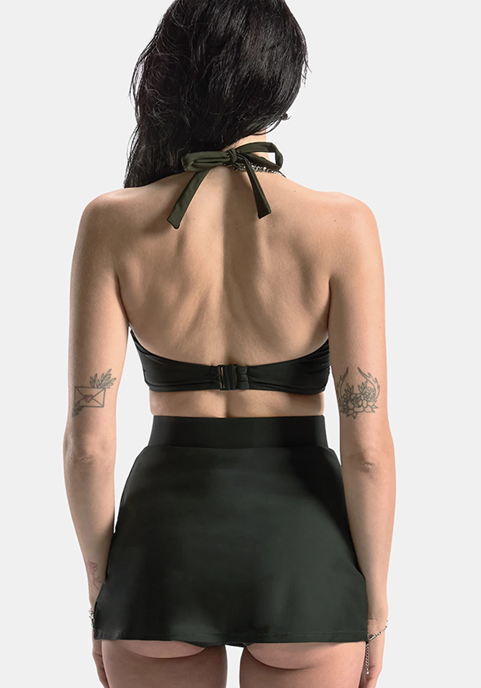 Abellona Embroidered Halter Neck Bikini Top - Image 4