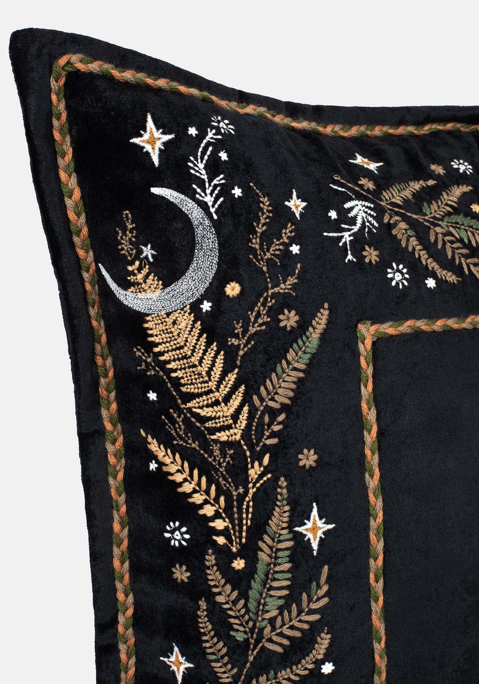 Abellona Embroidered Square Cushion - Image 3