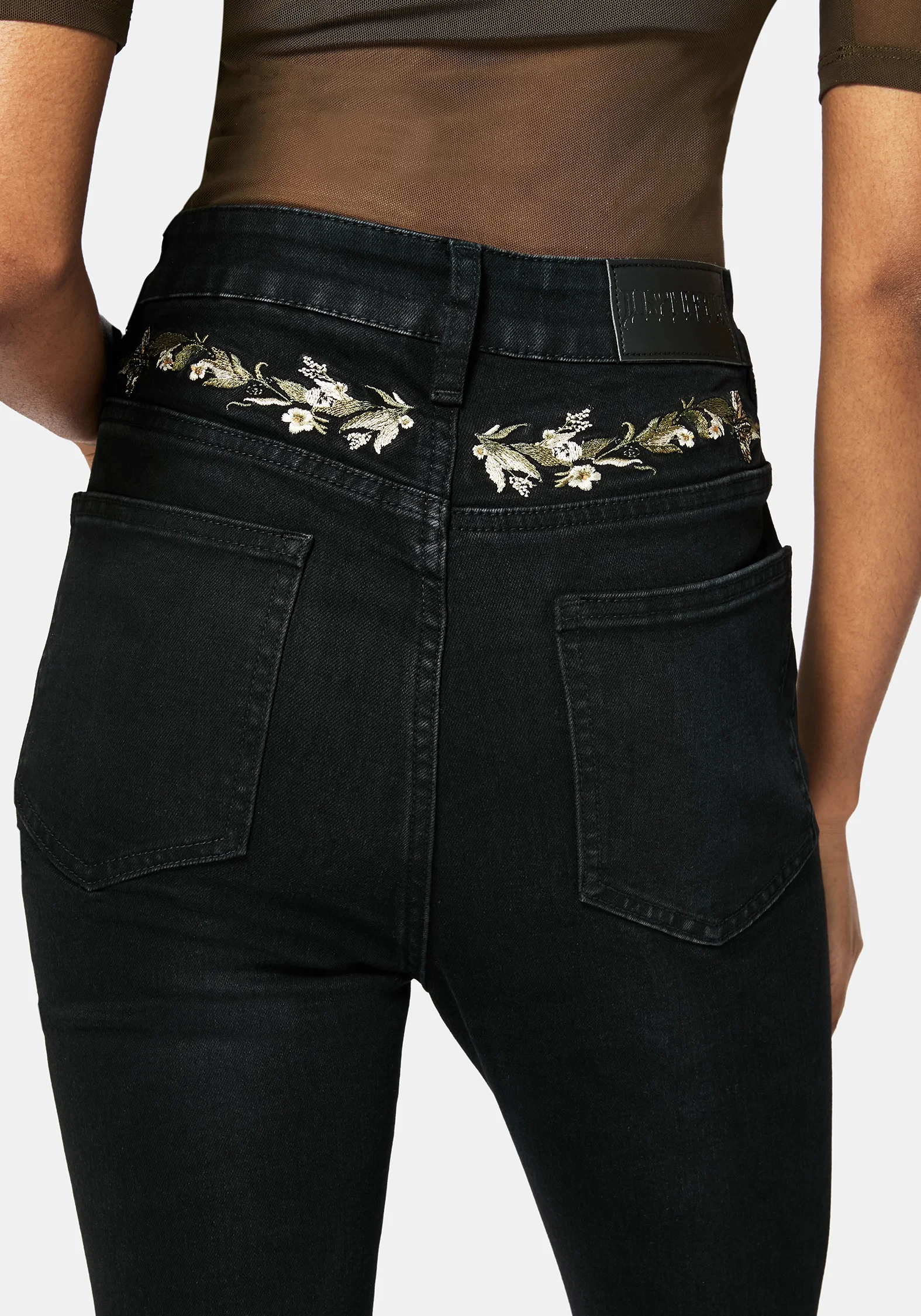 Abundance Embroidered Denim Skinny Jean - Image 5