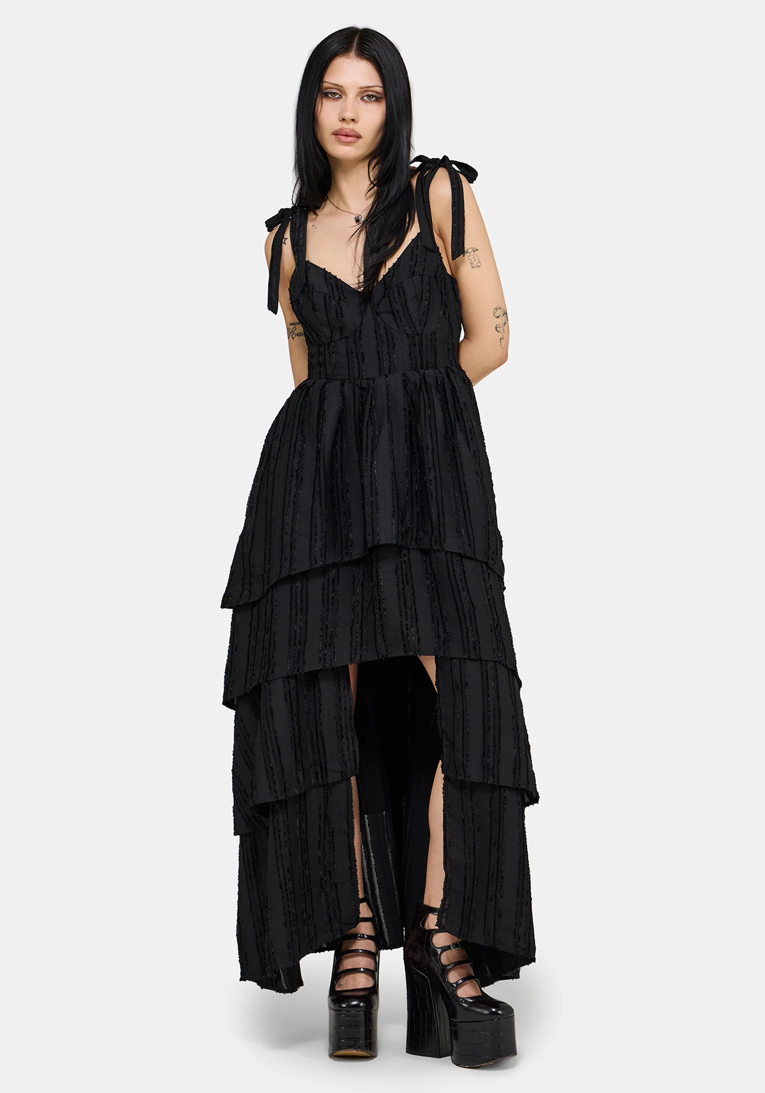 Acantha Tiered Front Split Gown - Image 3