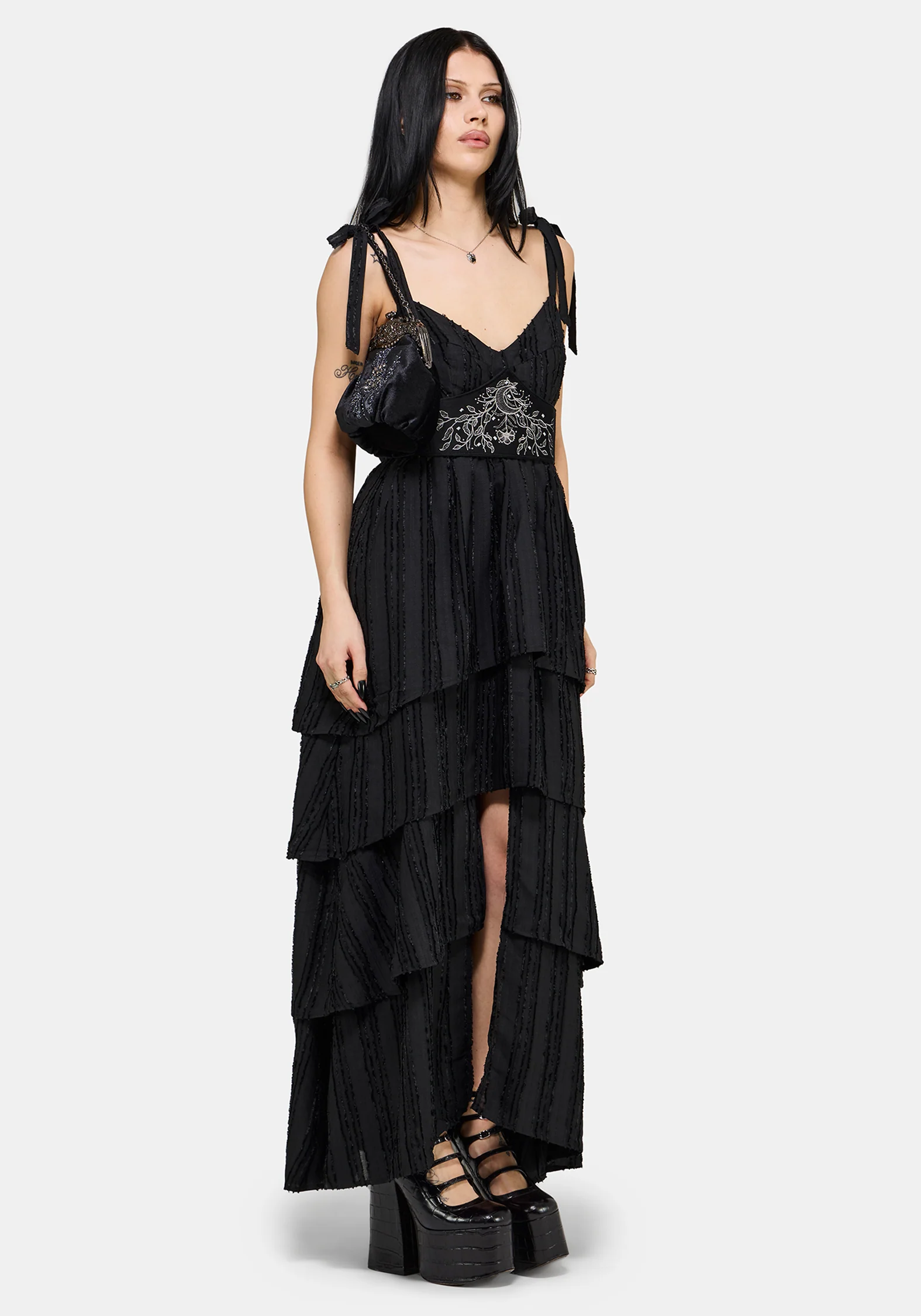 Acantha Tiered Front Split Gown - Image 7