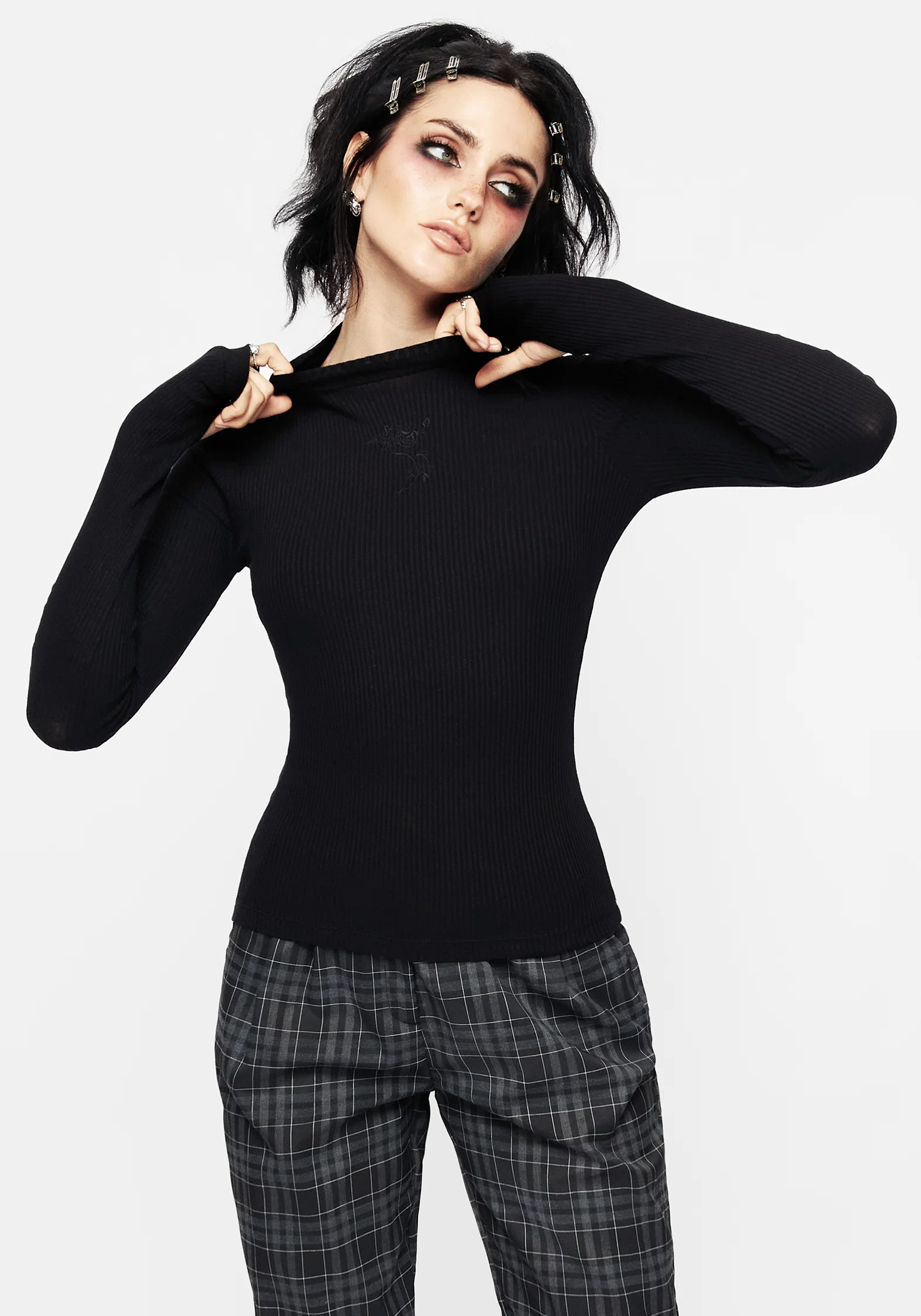 Adonia High Neck Ribbed Top - Image 4