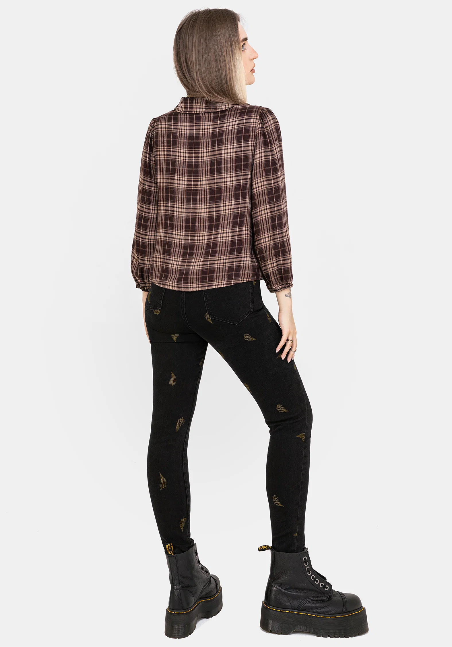 Adra Check Button Up Shirt - Image 3