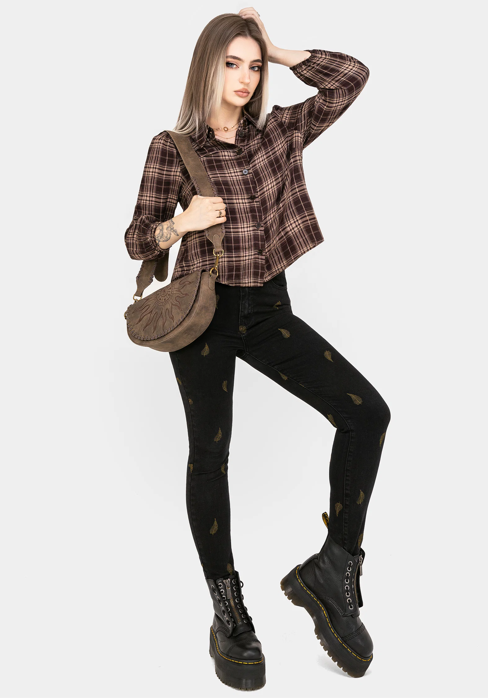 Adra Check Button Up Shirt - Image 5