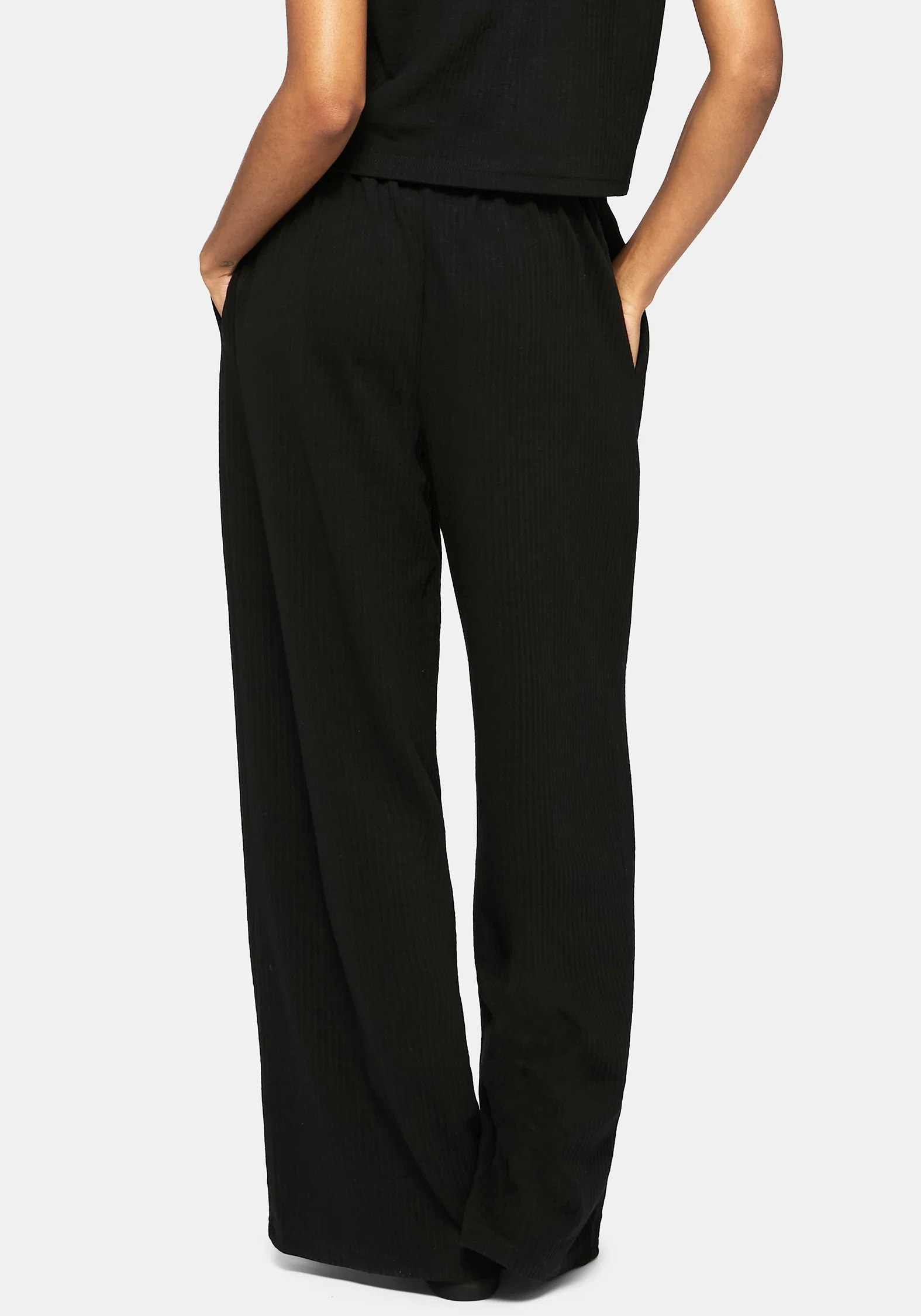 Aelin Sword Embroidered Wide Leg Ribbed Trouser - Image 3