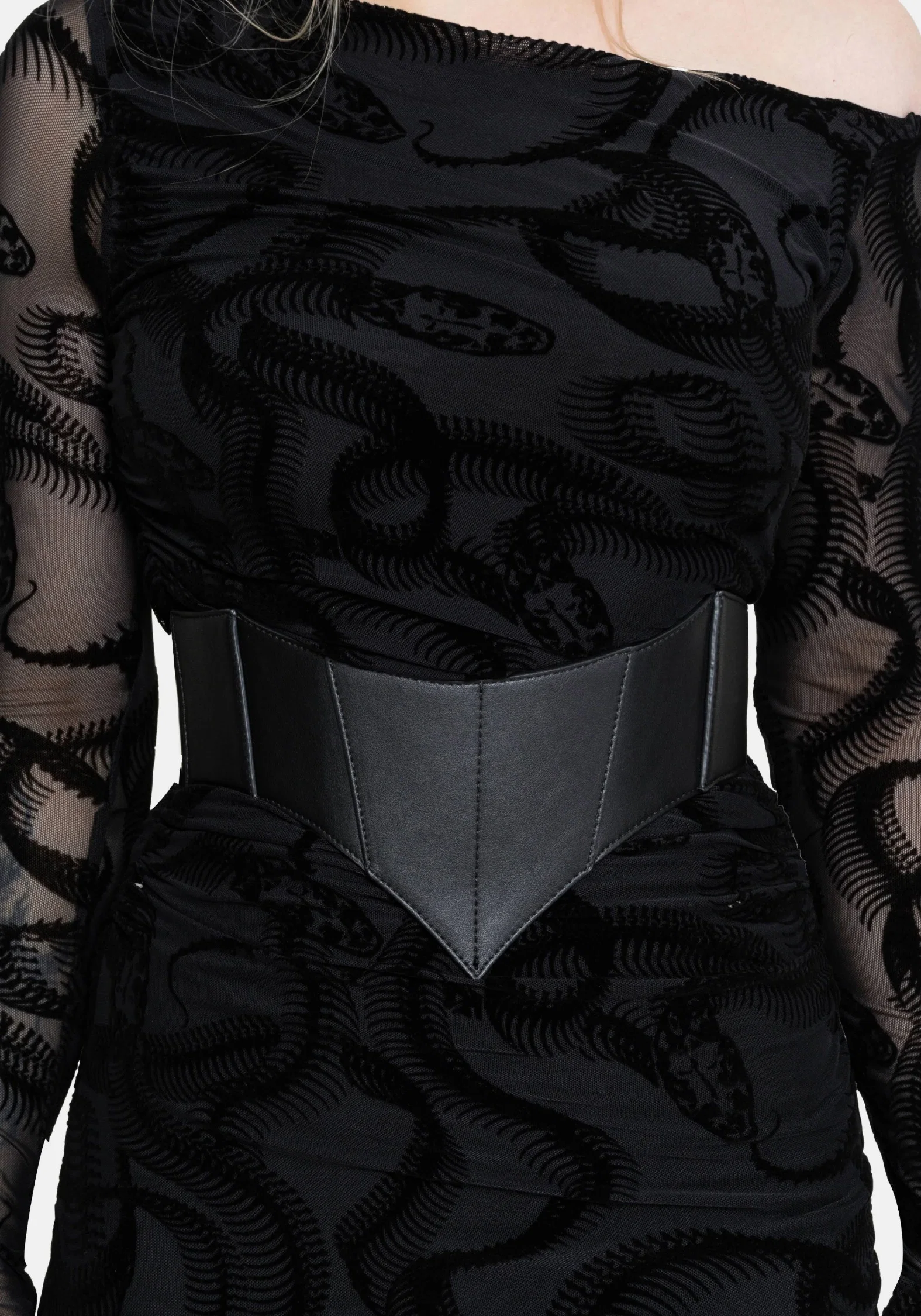 Airie Pointed Detail Waist Belt - Image 3