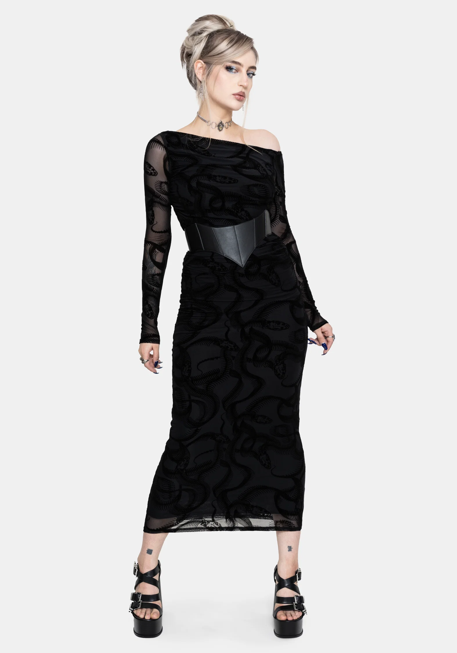 Airie Pointed Detail Waist Belt - Image 9
