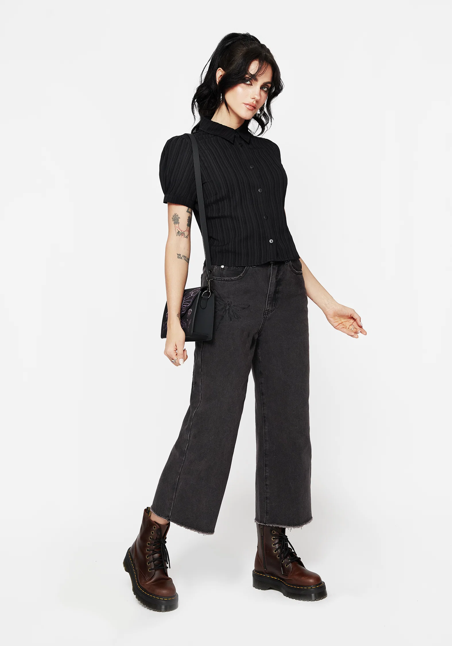 Alcina Puff Sleeve Crop Top - Image 4