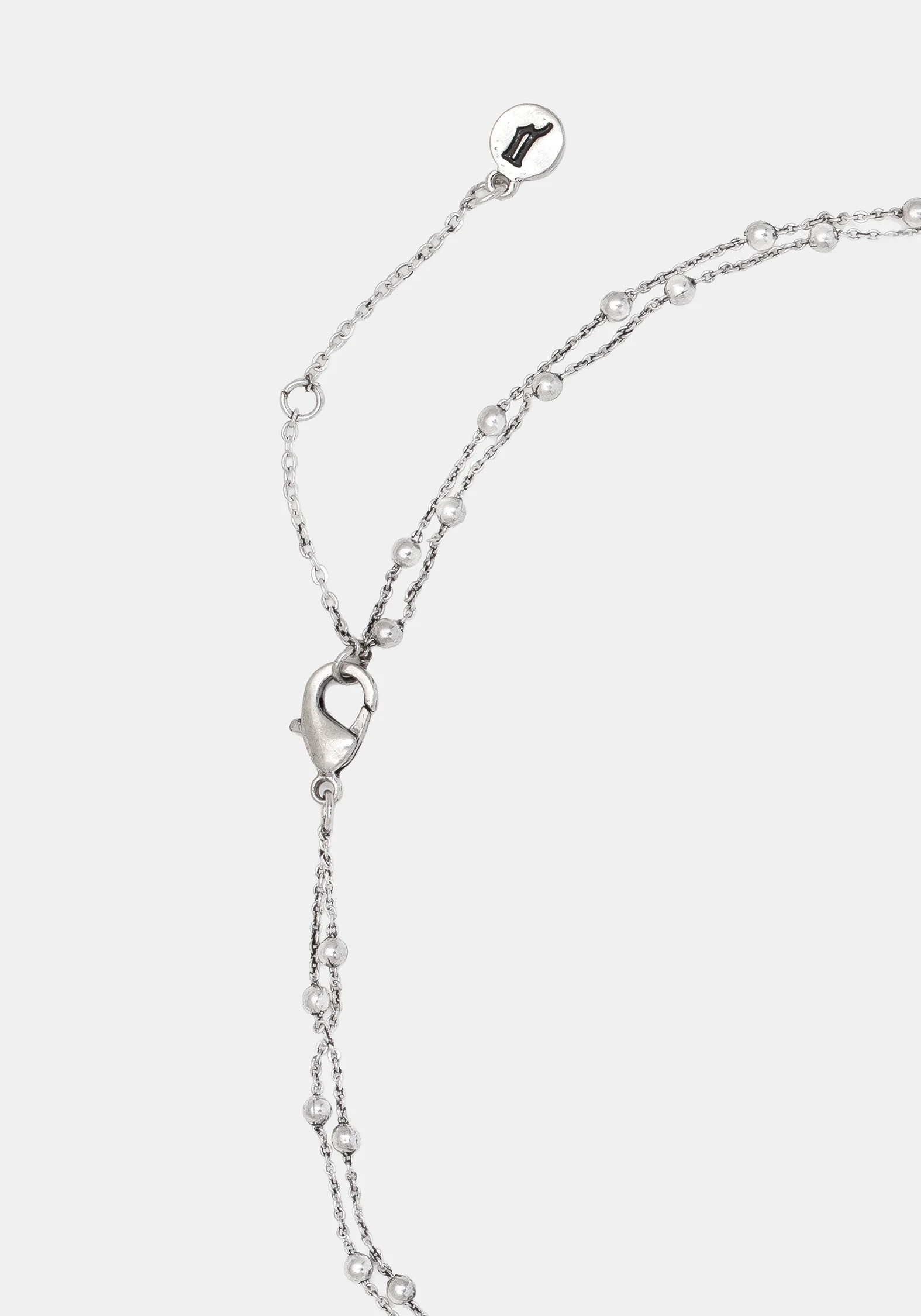 Alderwood Fern Double Layered Necklace - Silver - Image 7