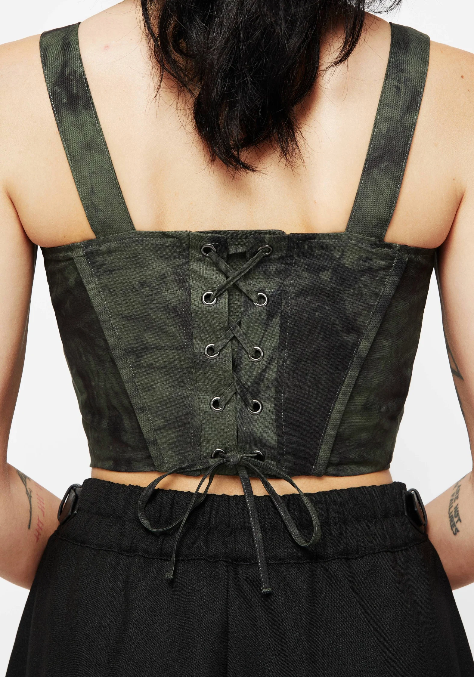 Alessandra Tie Dye Print Corset Top - Image 2