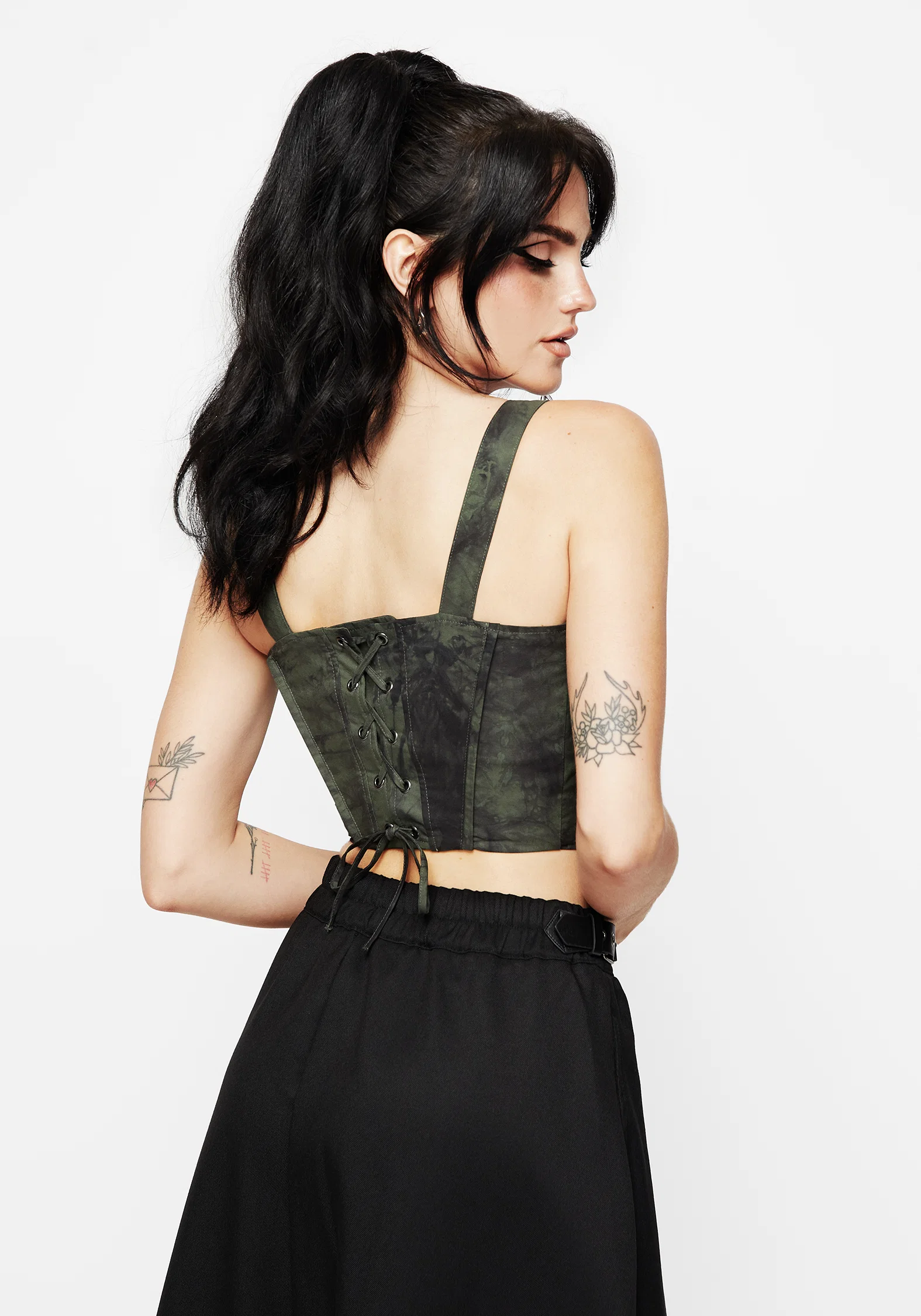 Alessandra Tie Dye Print Corset Top - Image 3