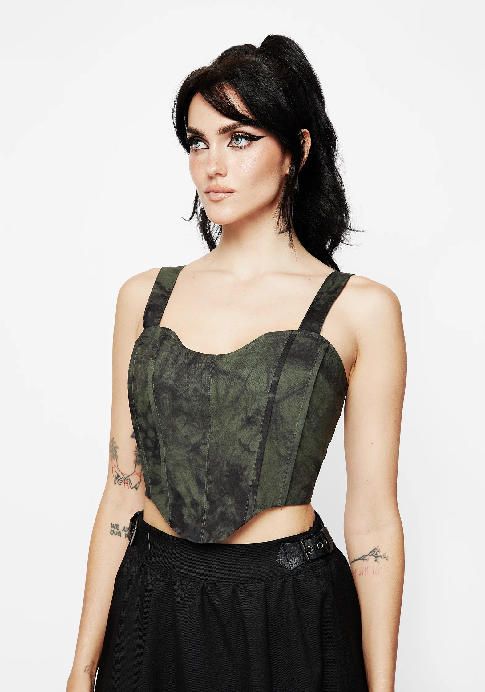Alessandra Tie Dye Print Corset Top - Image 4