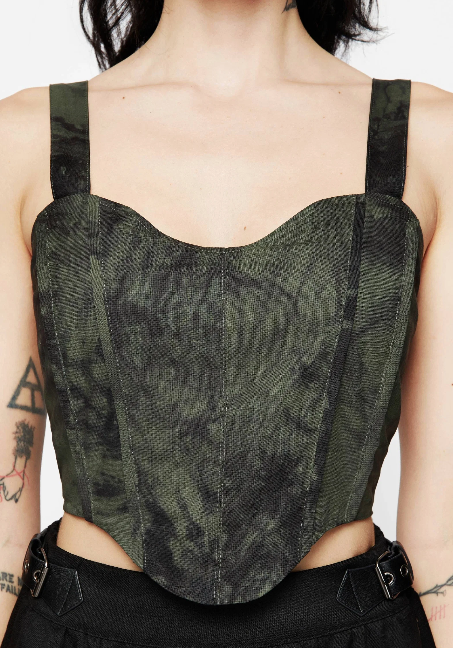 Alessandra Tie Dye Print Corset Top - Image 5