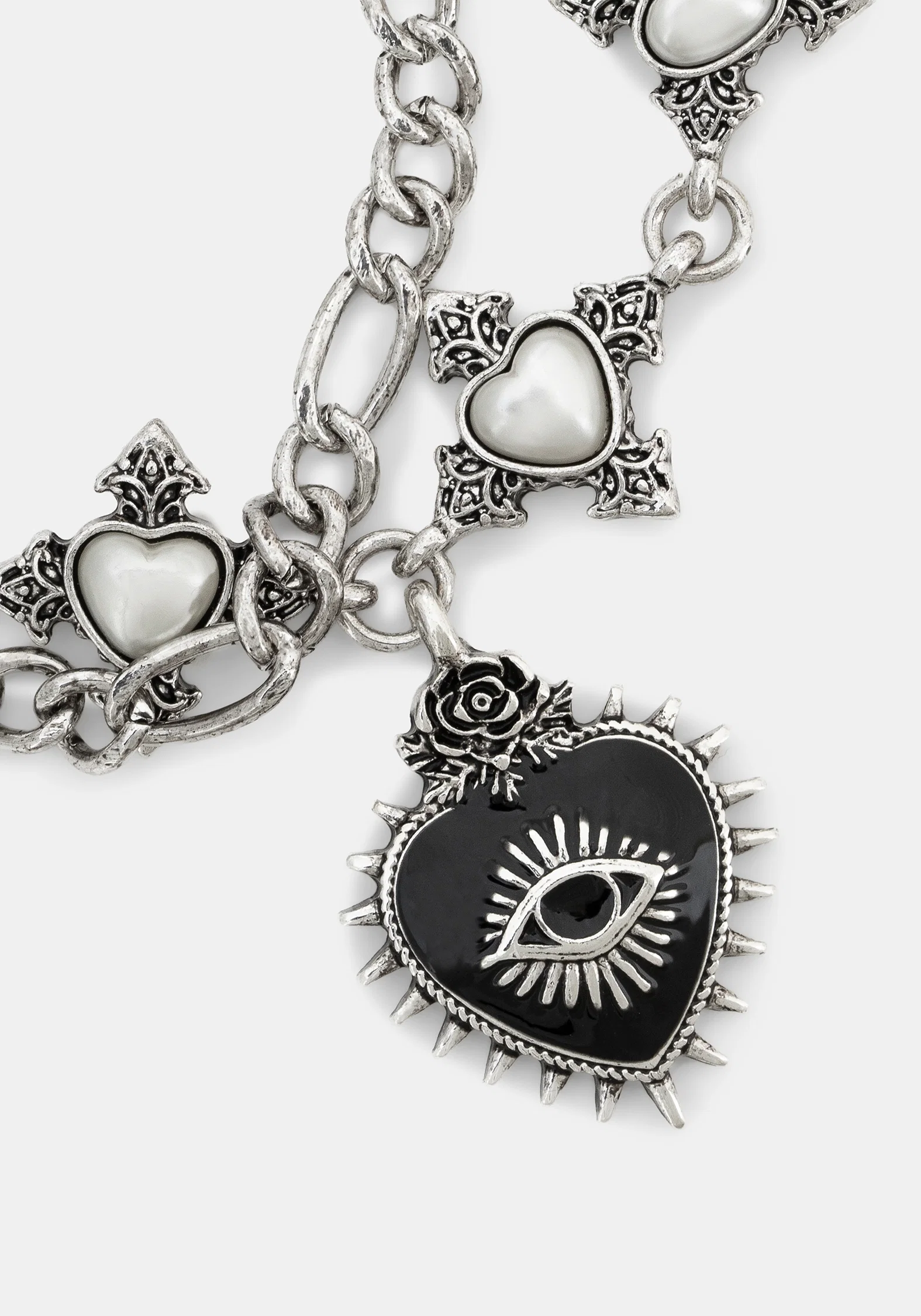 Amada Prickle Sacred Heart Layered Chunky Bracelet - Image 2