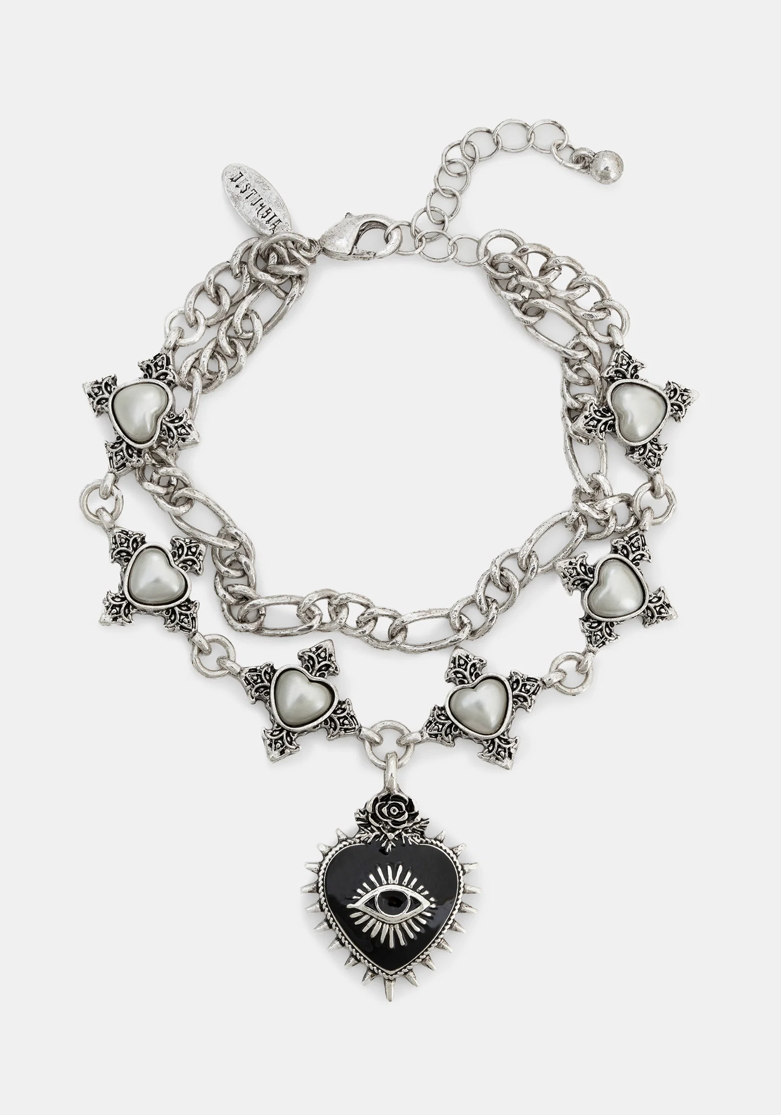 Amada Prickle Sacred Heart Layered Chunky Bracelet - Image 4
