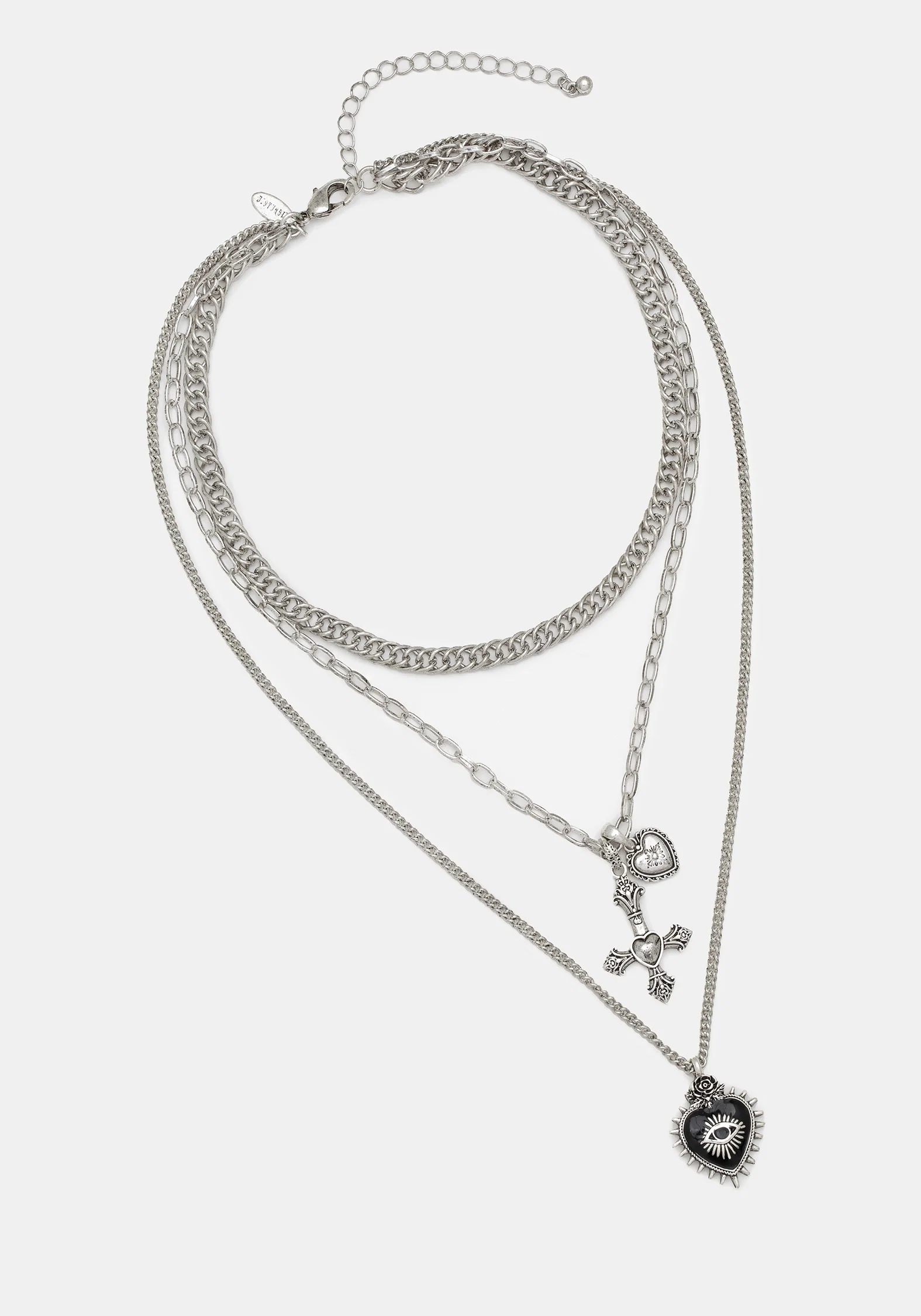 Amada Prickle Scared Heart Layered Necklace - Image 6