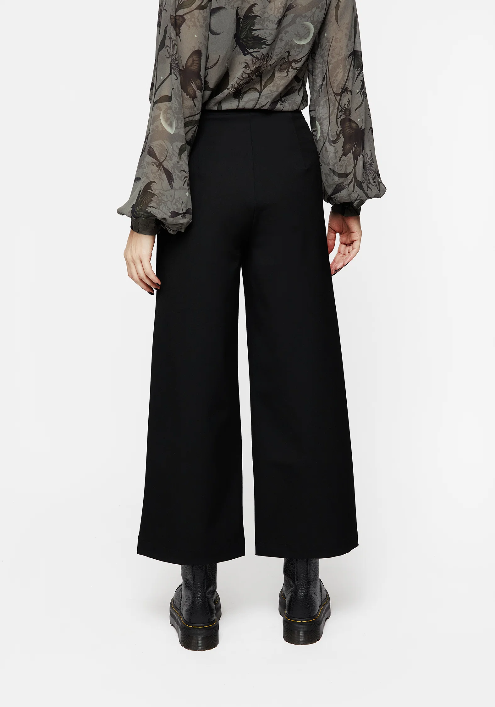 Amalthea Embroidered Tailored Wide Leg Trousers - Image 3