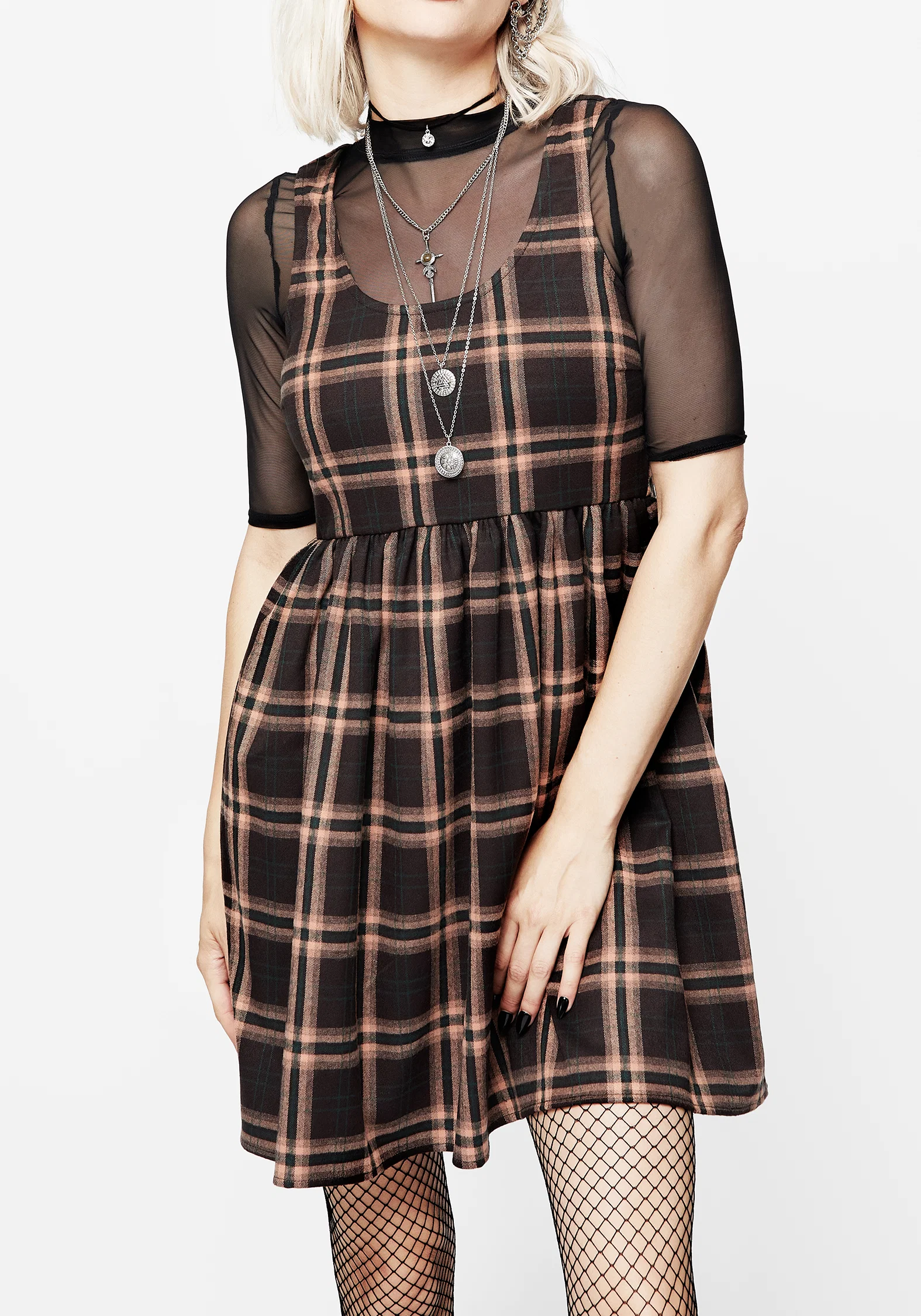 Ambrose Check Mini Dress - Image 2