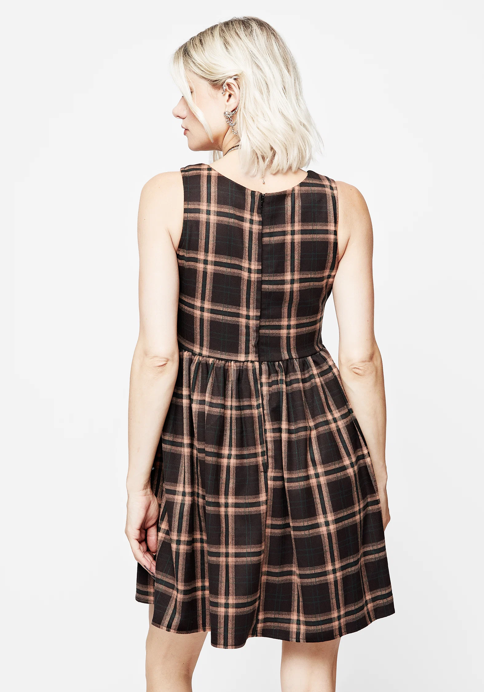Ambrose Check Mini Dress - Image 3