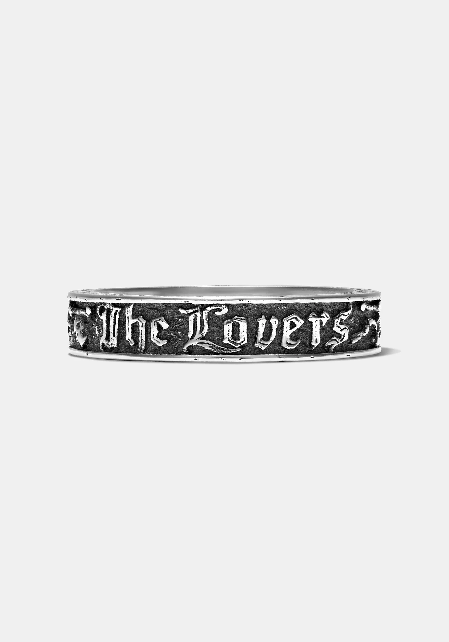 Amorata Lovers Sterling Silver Band - 4.5mm - Image 3
