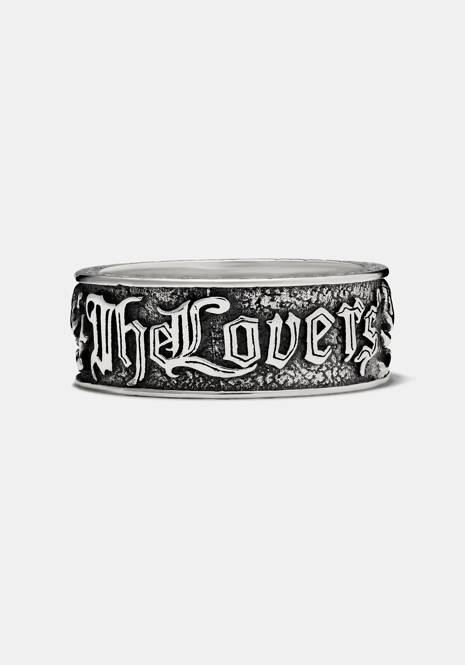 Amorata Lovers Sterling Silver Band - 9mm - Image 3