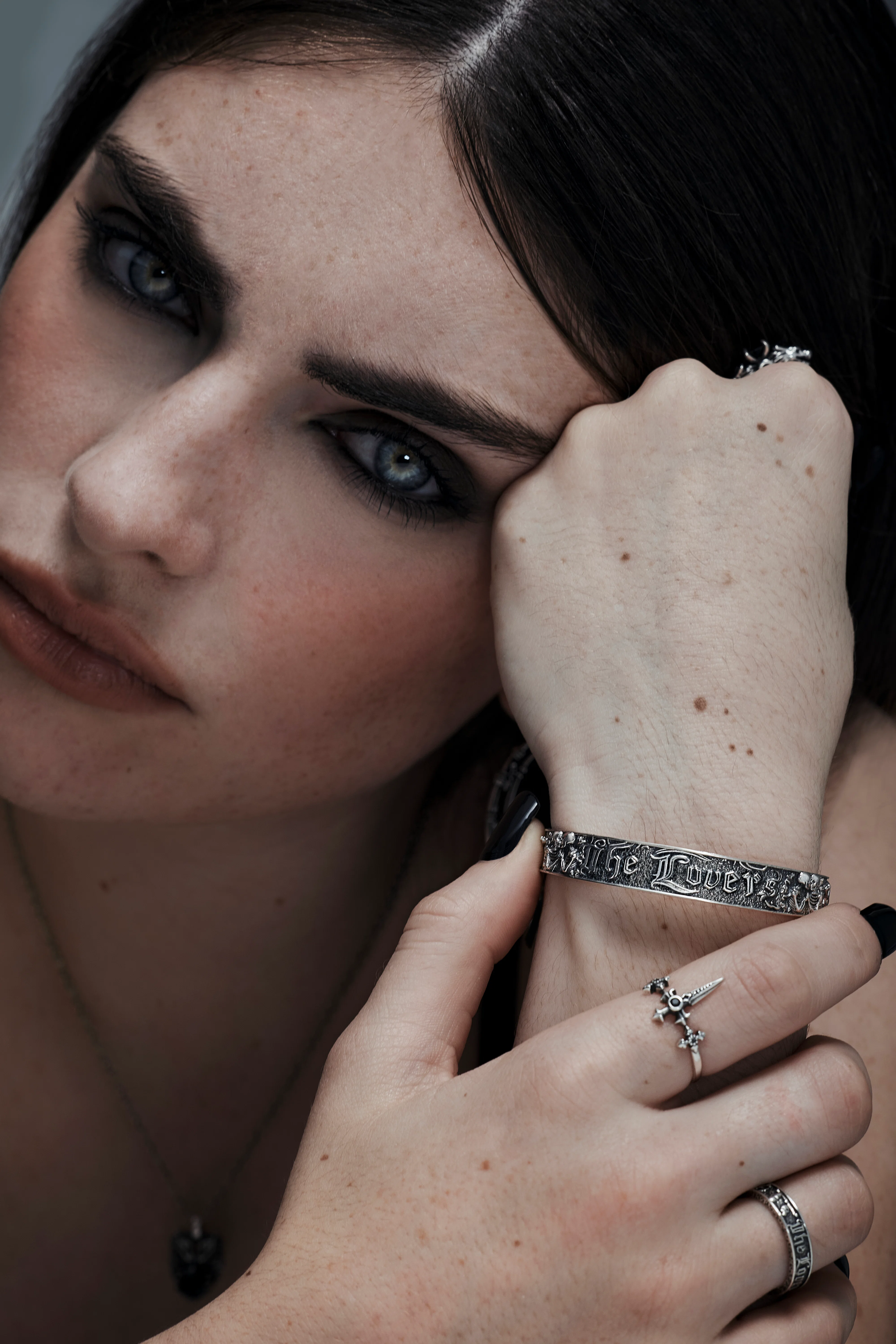 Amorata Lovers Sterling Silver Bangle - Image 2