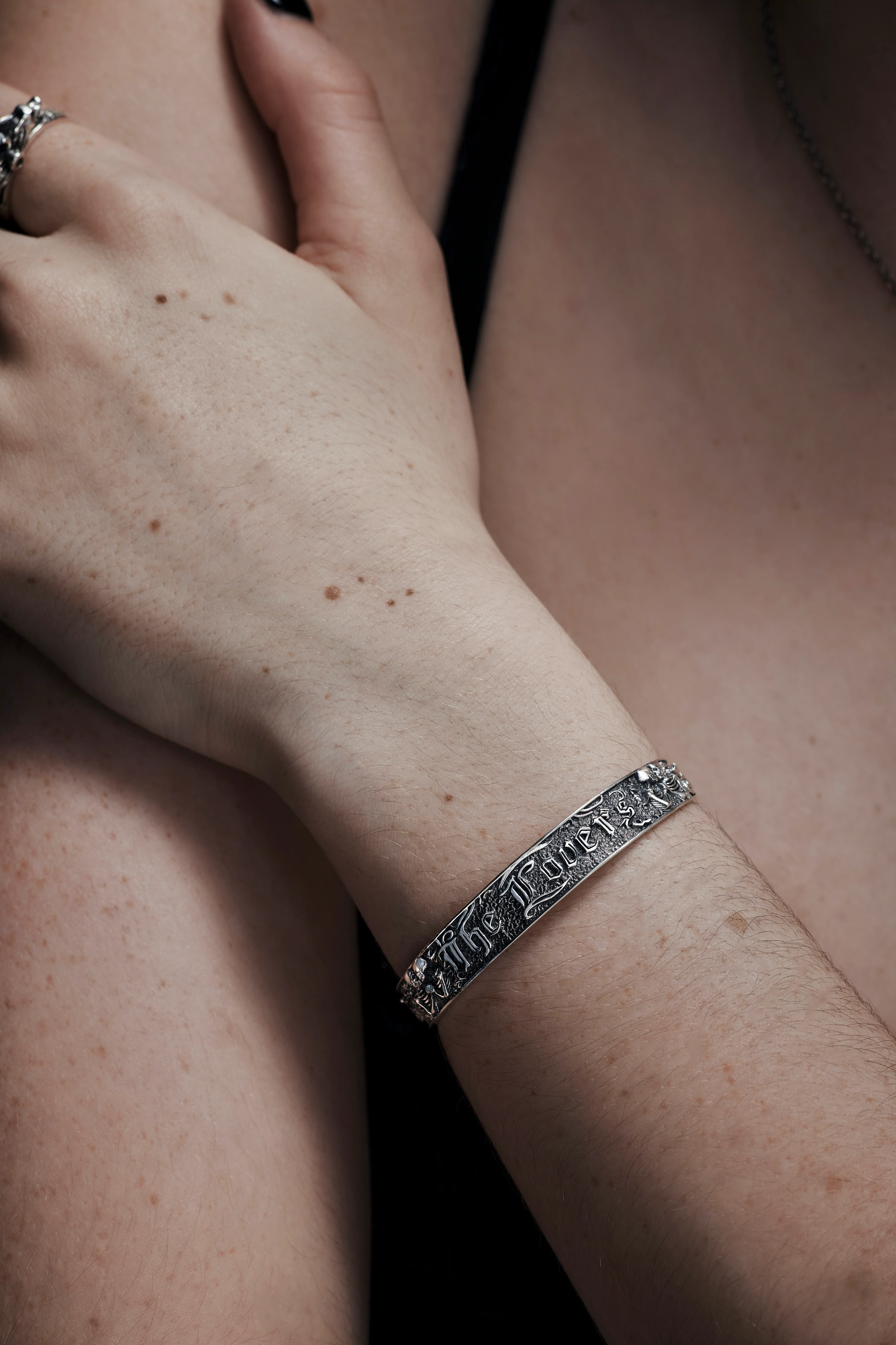 Amorata Lovers Sterling Silver Bangle - Image 4