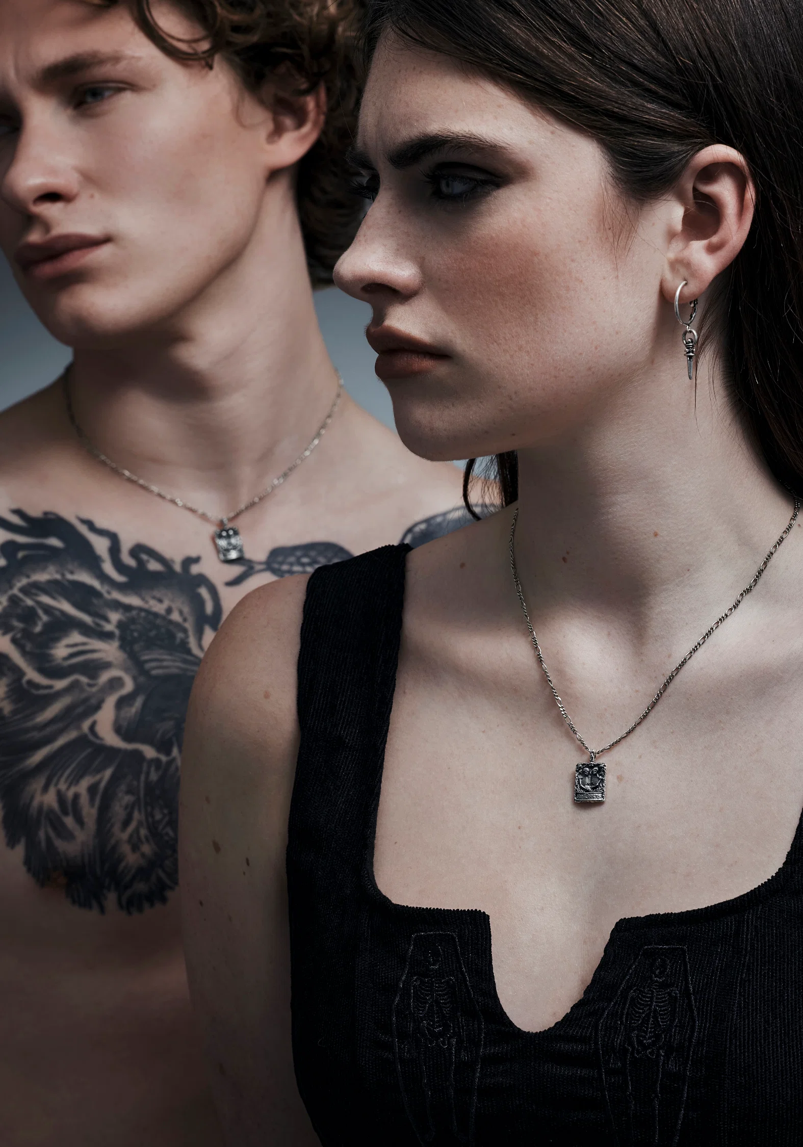 Amorata Lovers Sterling Silver Necklace - Image 2