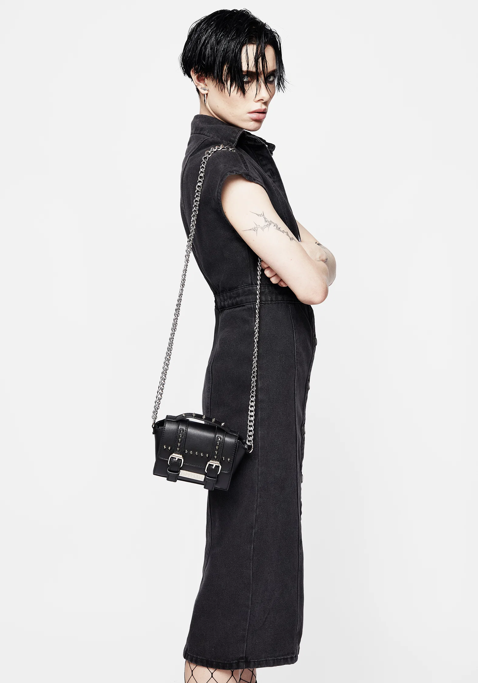 Anarcho Mini Spiked Shoulder Bag - Image 5