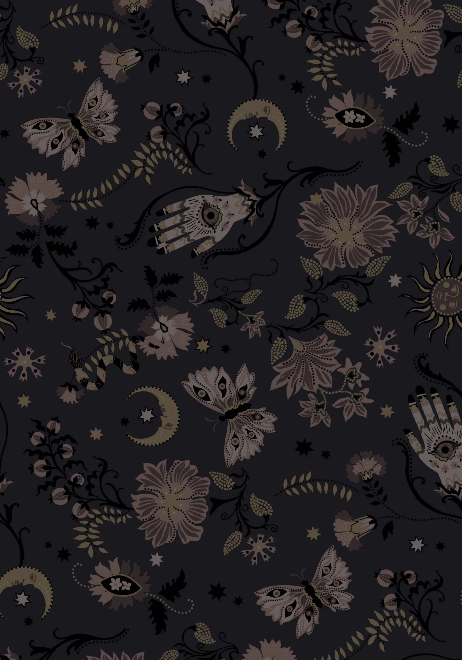 Angela Folk Print Wide Leg Trouser - Image 6
