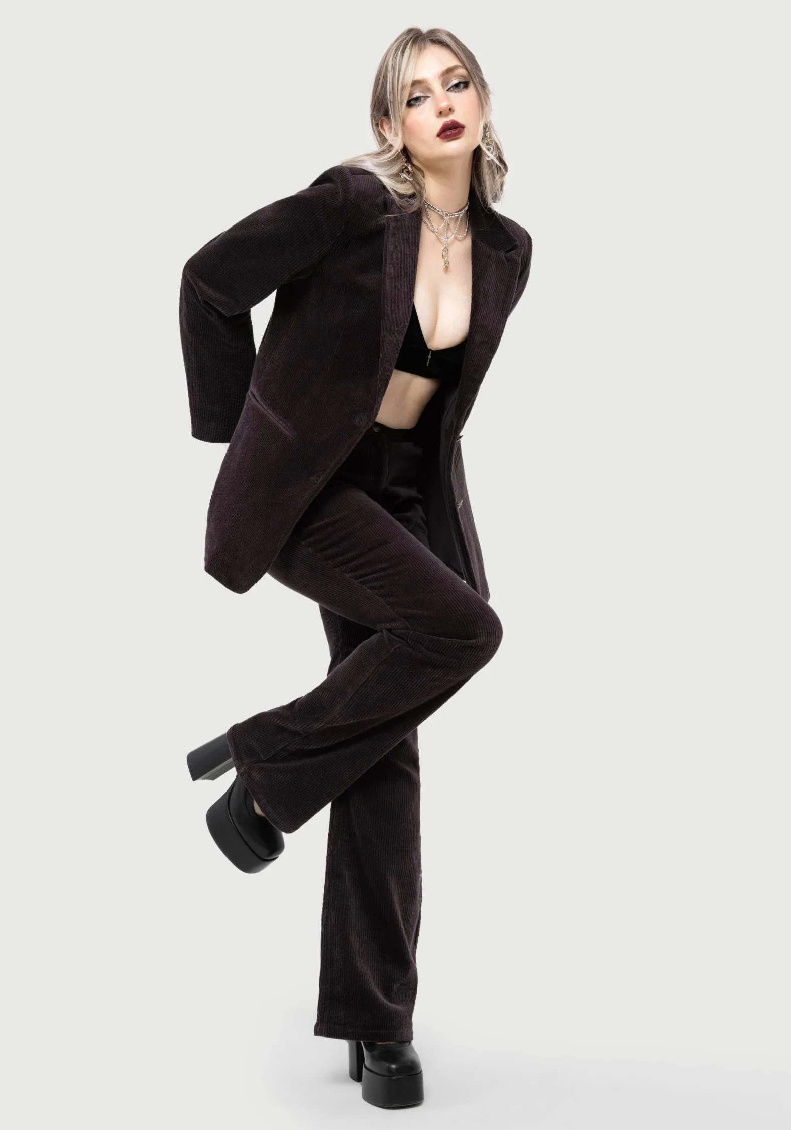 Apophis Cotton Cord Flared Trousers - Image 6