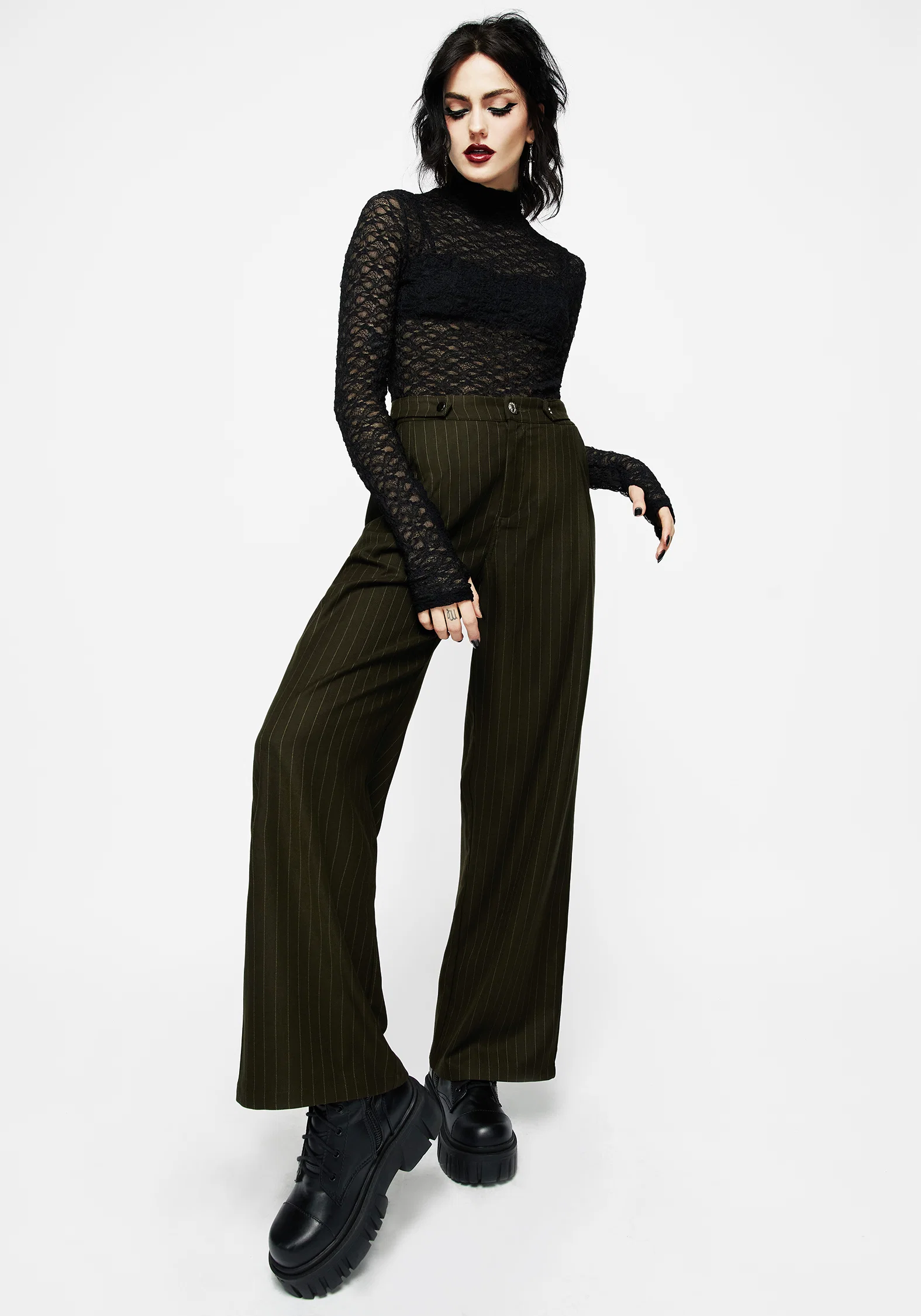 Arabella Lace High Neck Top - Image 10