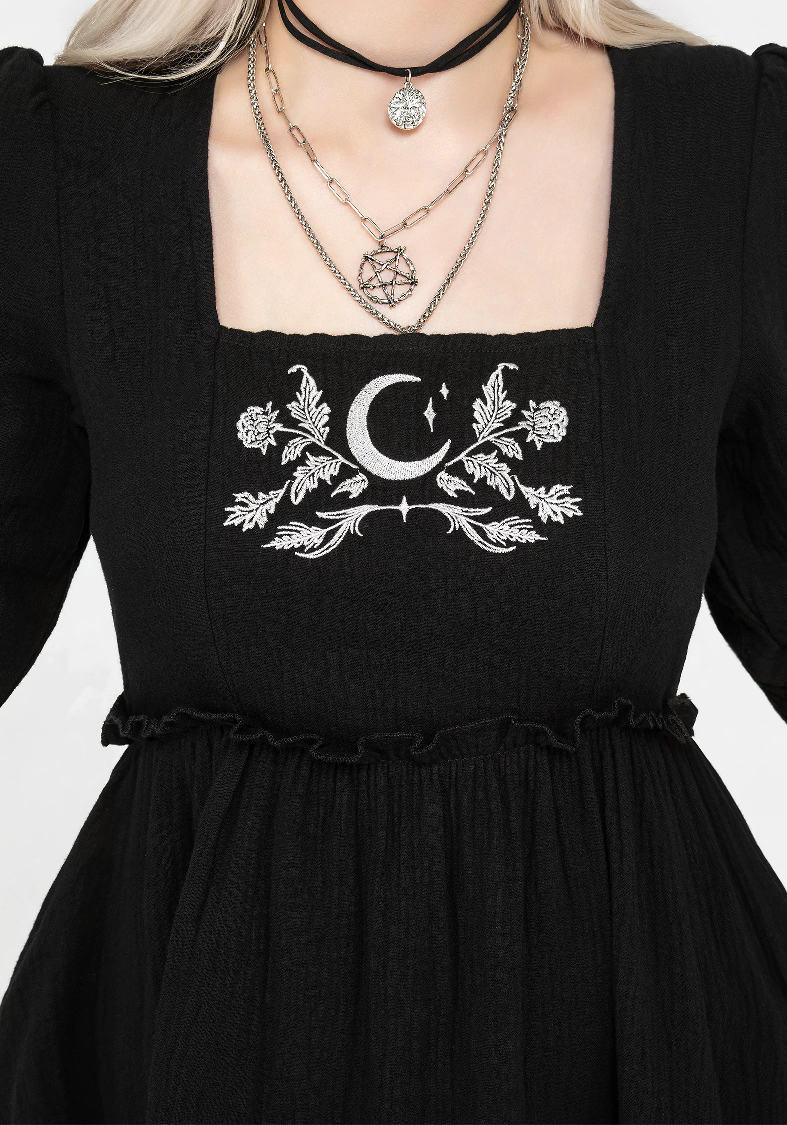 Aradia Embroidered Midi Dress - Image 2