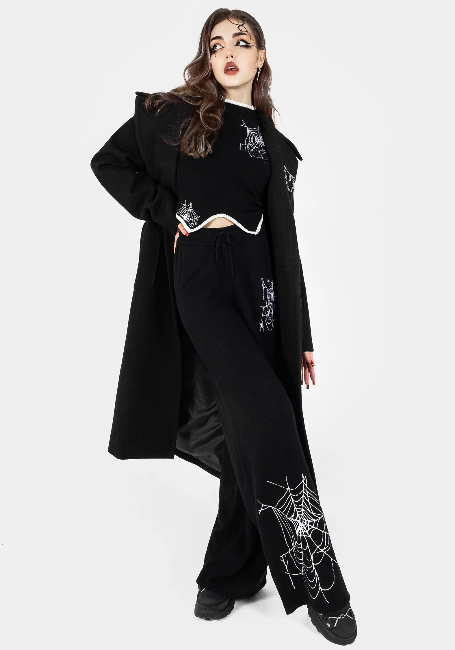 Araneae Embroidered Long Sleeve Knit Jumper - Image 6
