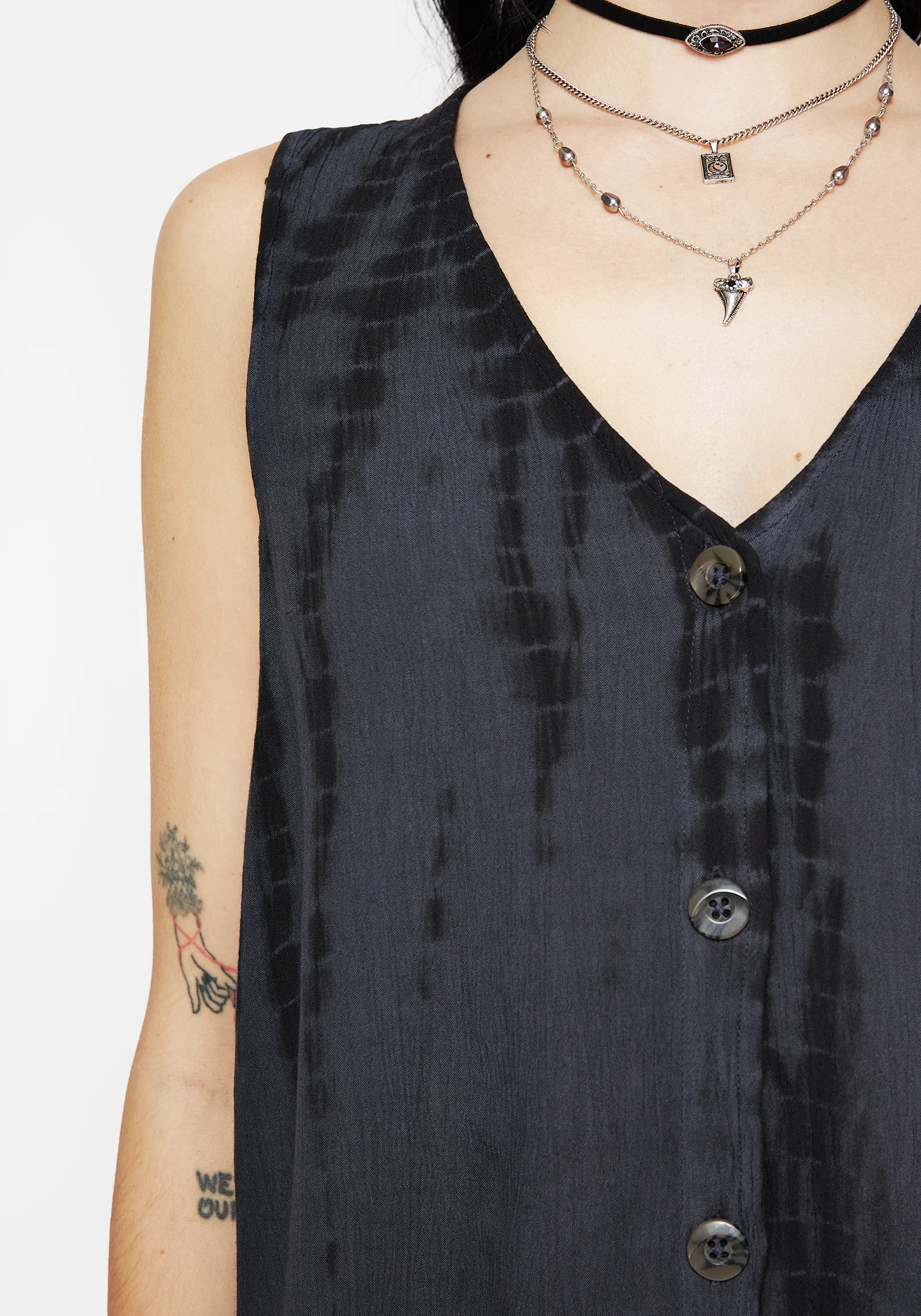Aria Tie Dye Button Up Top - Image 2