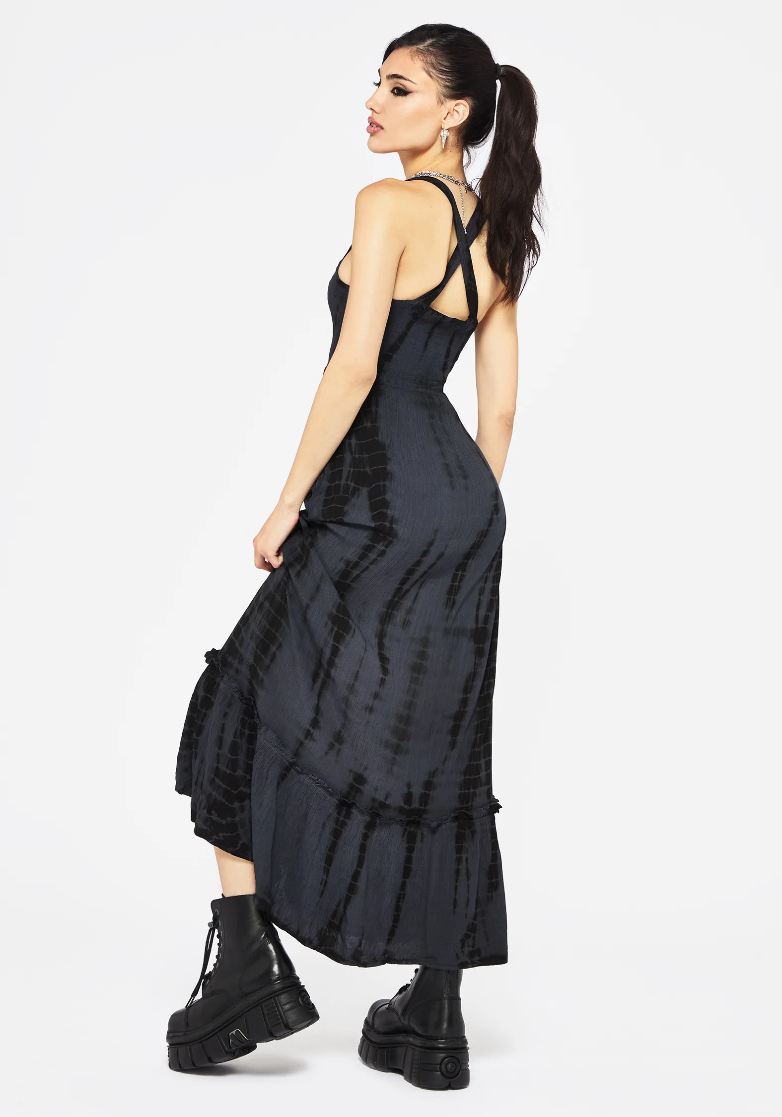 Aria Tie Dye Midaxi Dress - Image 3