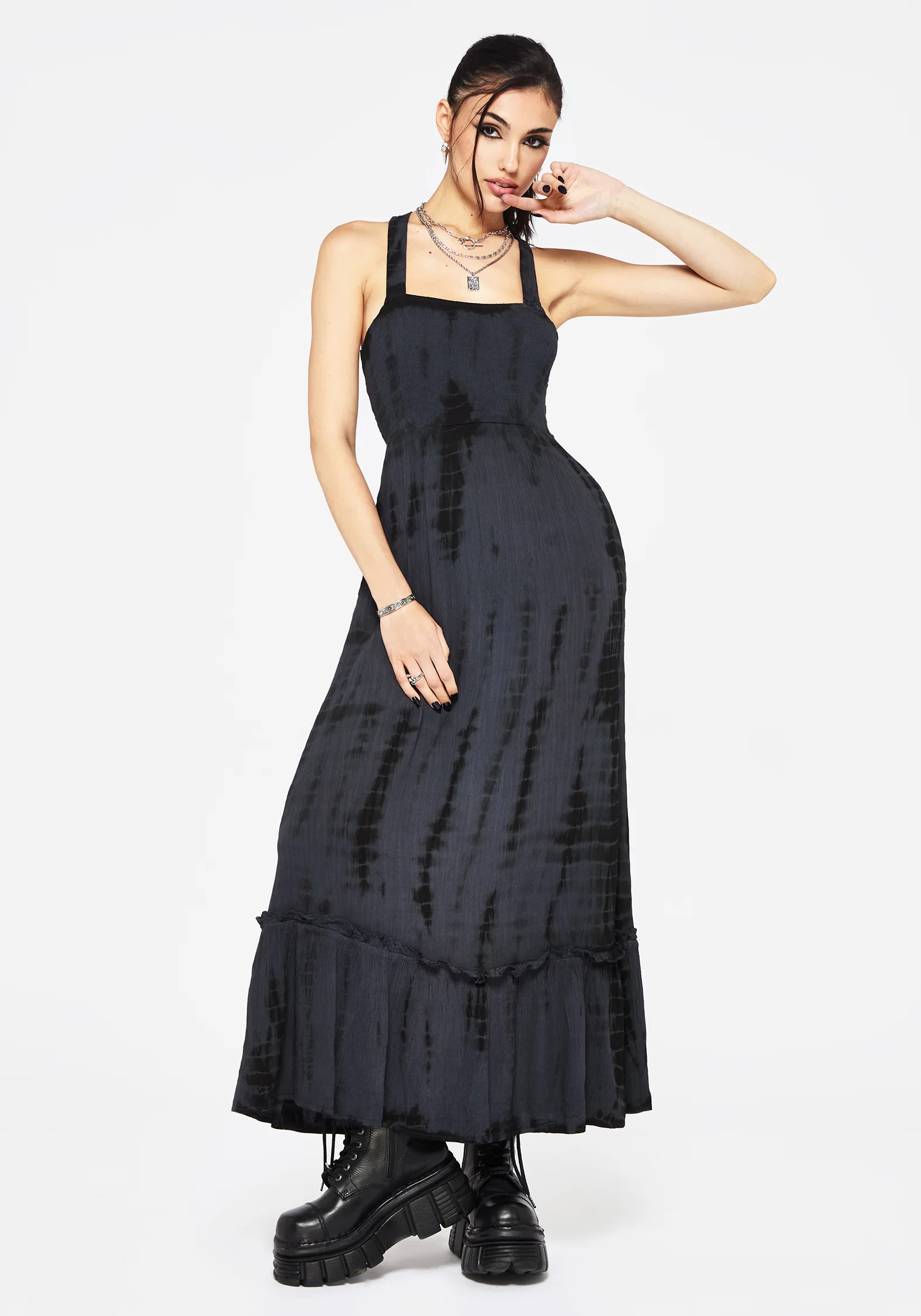 Aria Tie Dye Midaxi Dress - Image 5