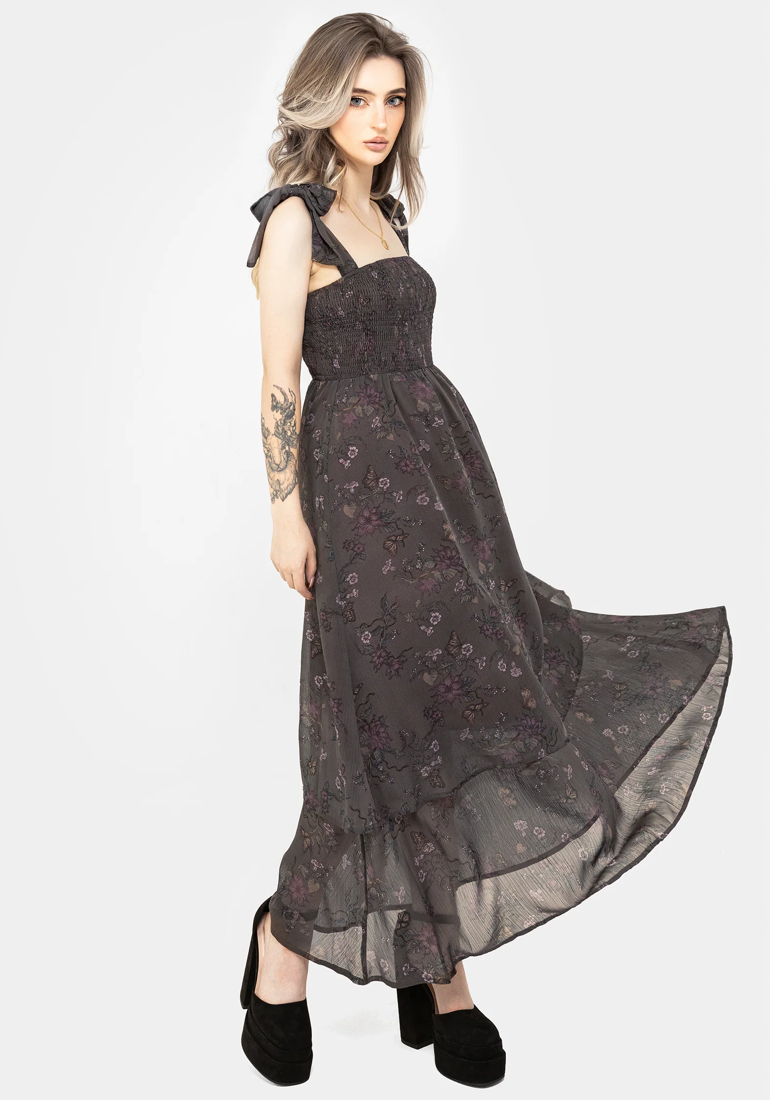 Arnora Cami Tiered Shirred Bodice Maxi Dress - Image 4