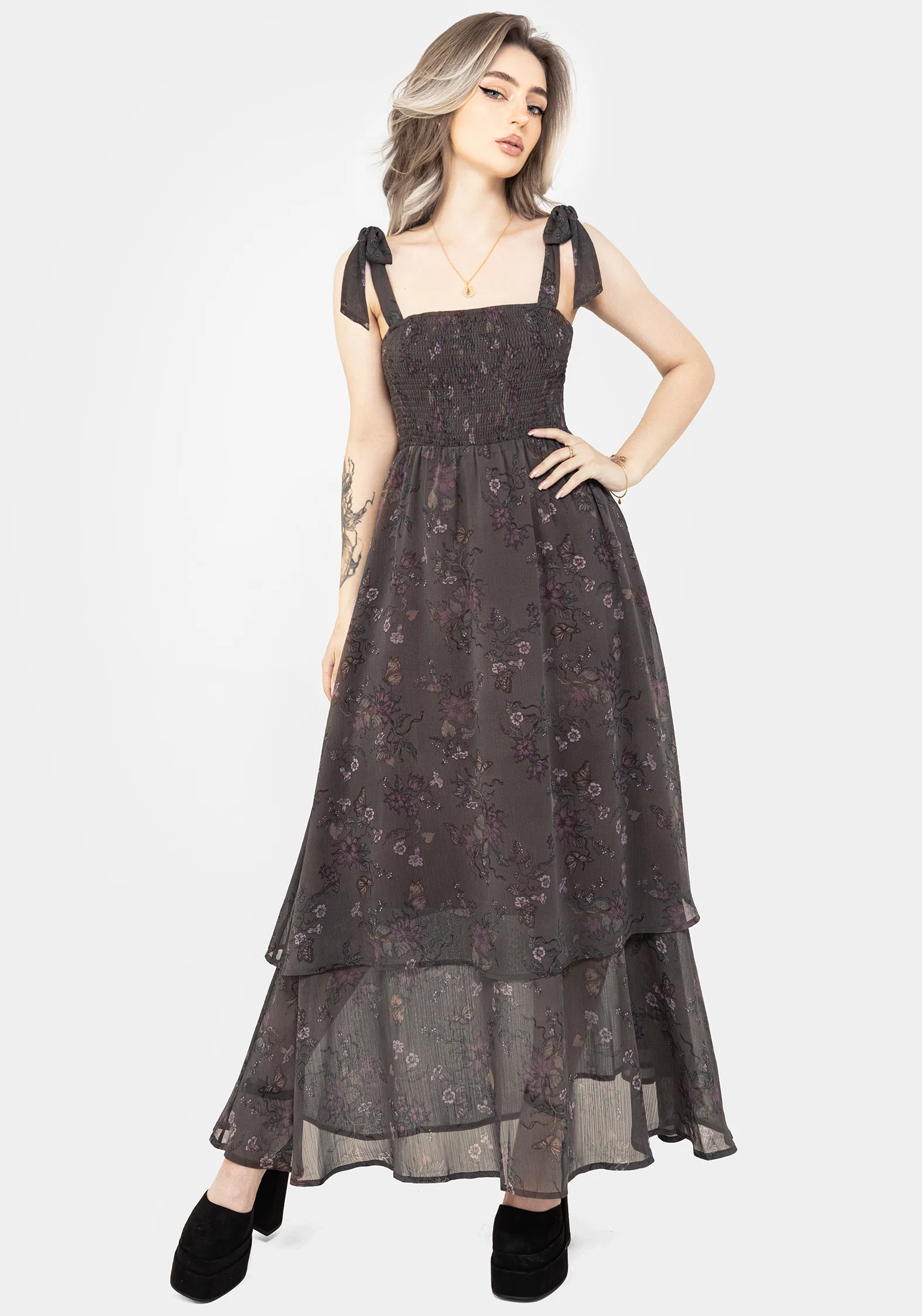 Arnora Cami Tiered Shirred Bodice Maxi Dress - Image 5