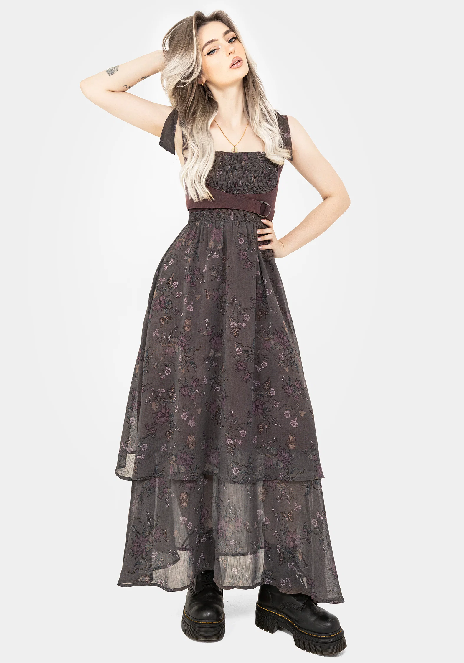 Arnora Cami Tiered Shirred Bodice Maxi Dress - Image 7
