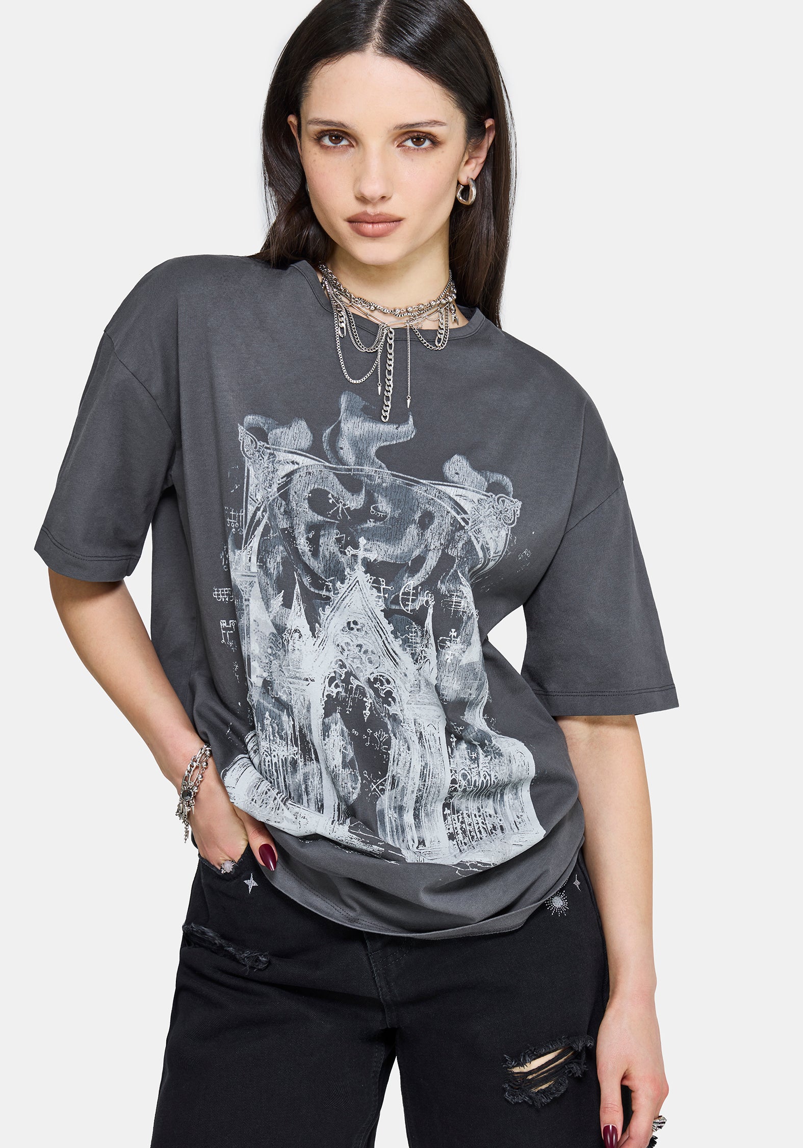 Asha Washed Boyfriend T-Shirt - Image 5