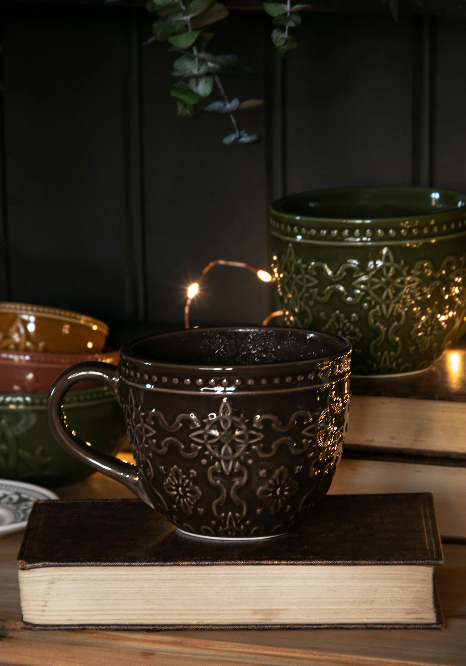 Ashwyn Witches Tile Debossed Mug - Brown - Image 2