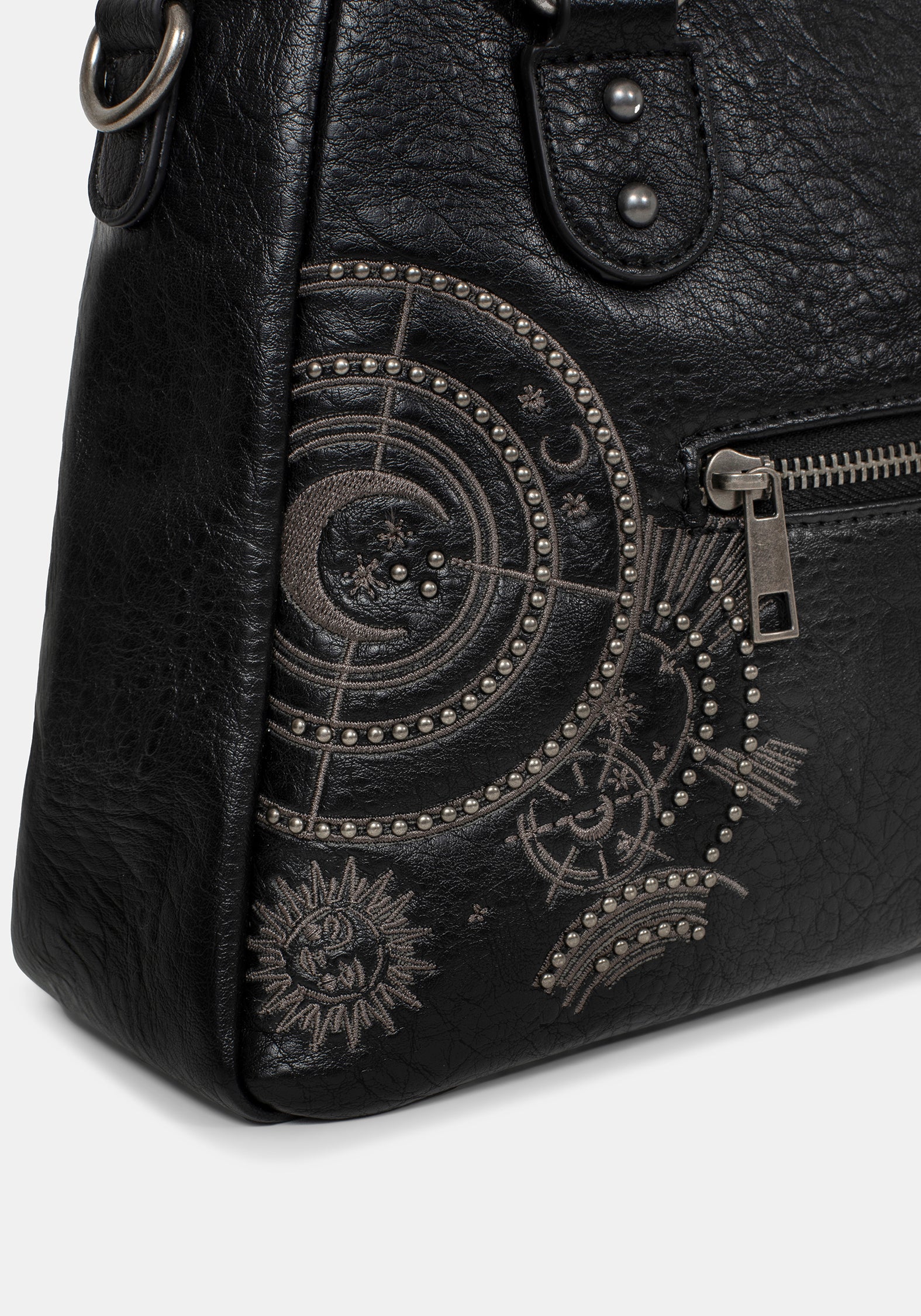 Asterielle Embroidered Rivet Handbag - Image 7
