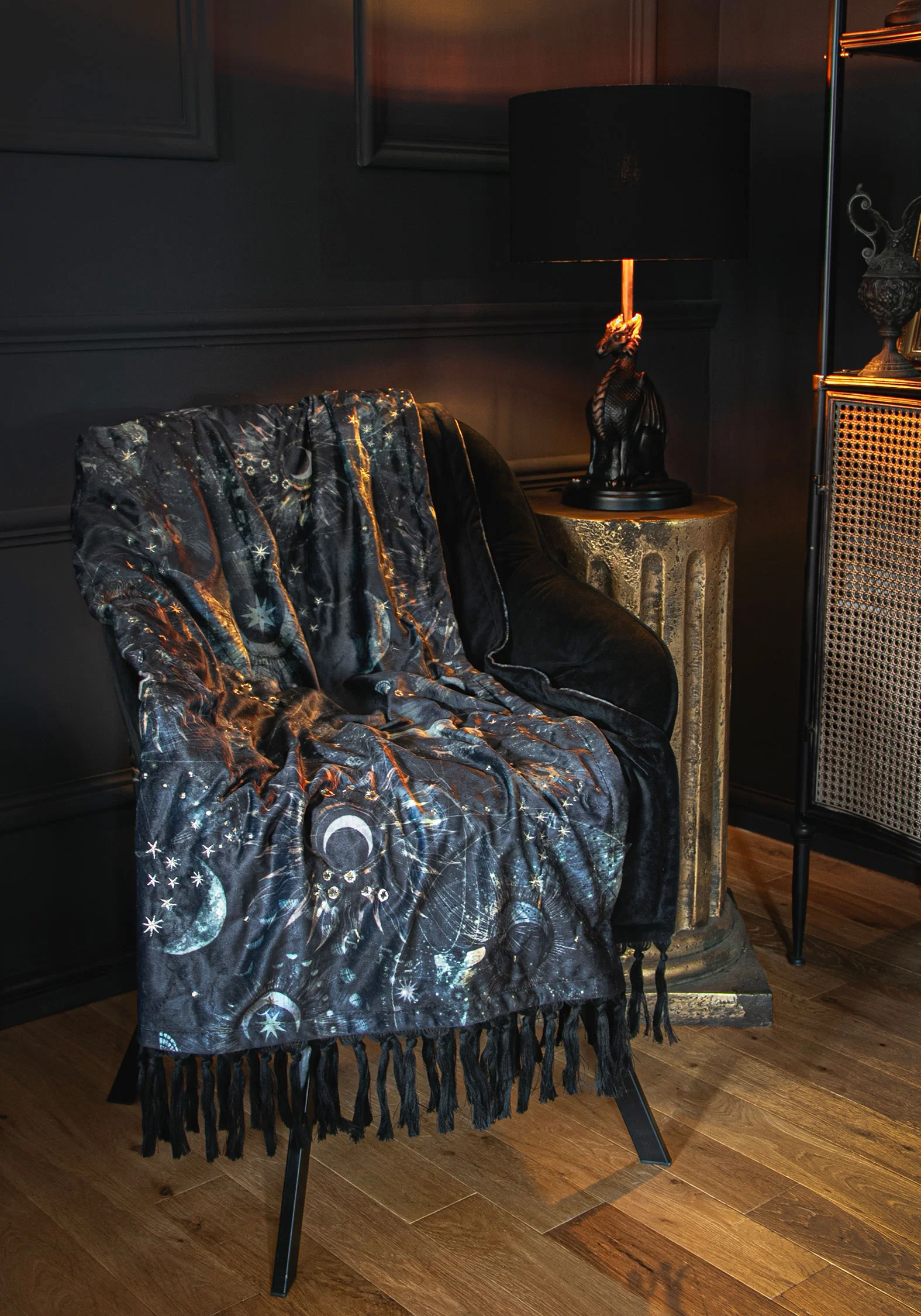 Astrevia Velvet Celestial Tassel Blanket - Image 2