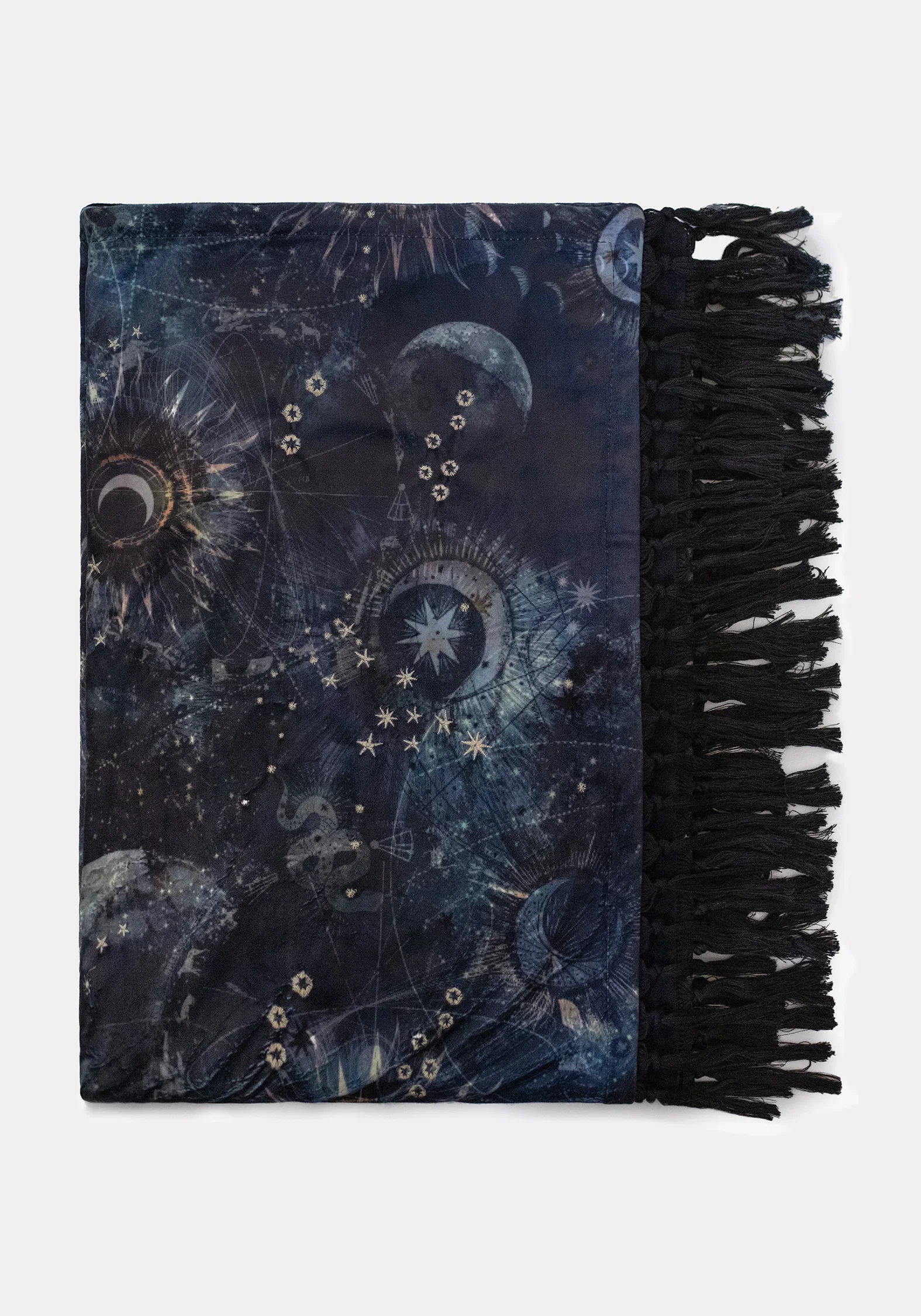 Astrevia Velvet Celestial Tassel Blanket - Image 4
