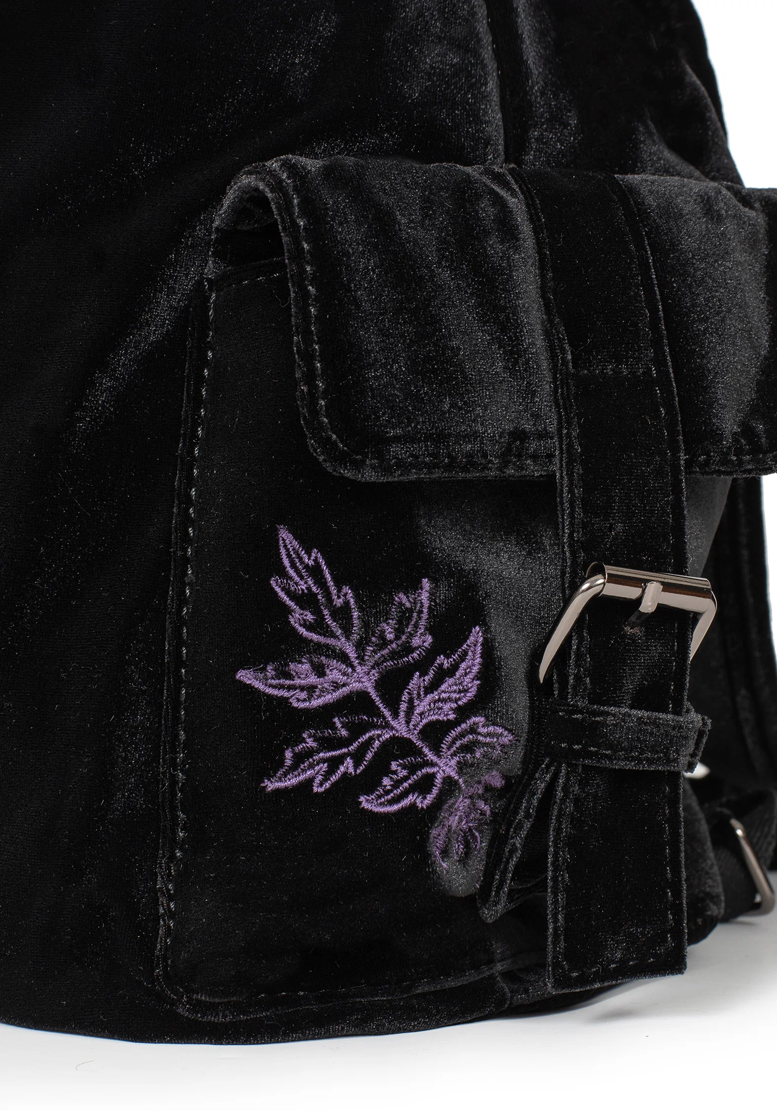 Atropos Moth Embroidered Satchel Backpack - Image 9