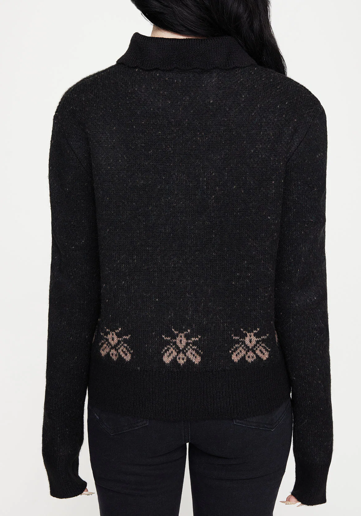 Aura Dragon Jacquard Collar Knit Jumper - Image 3