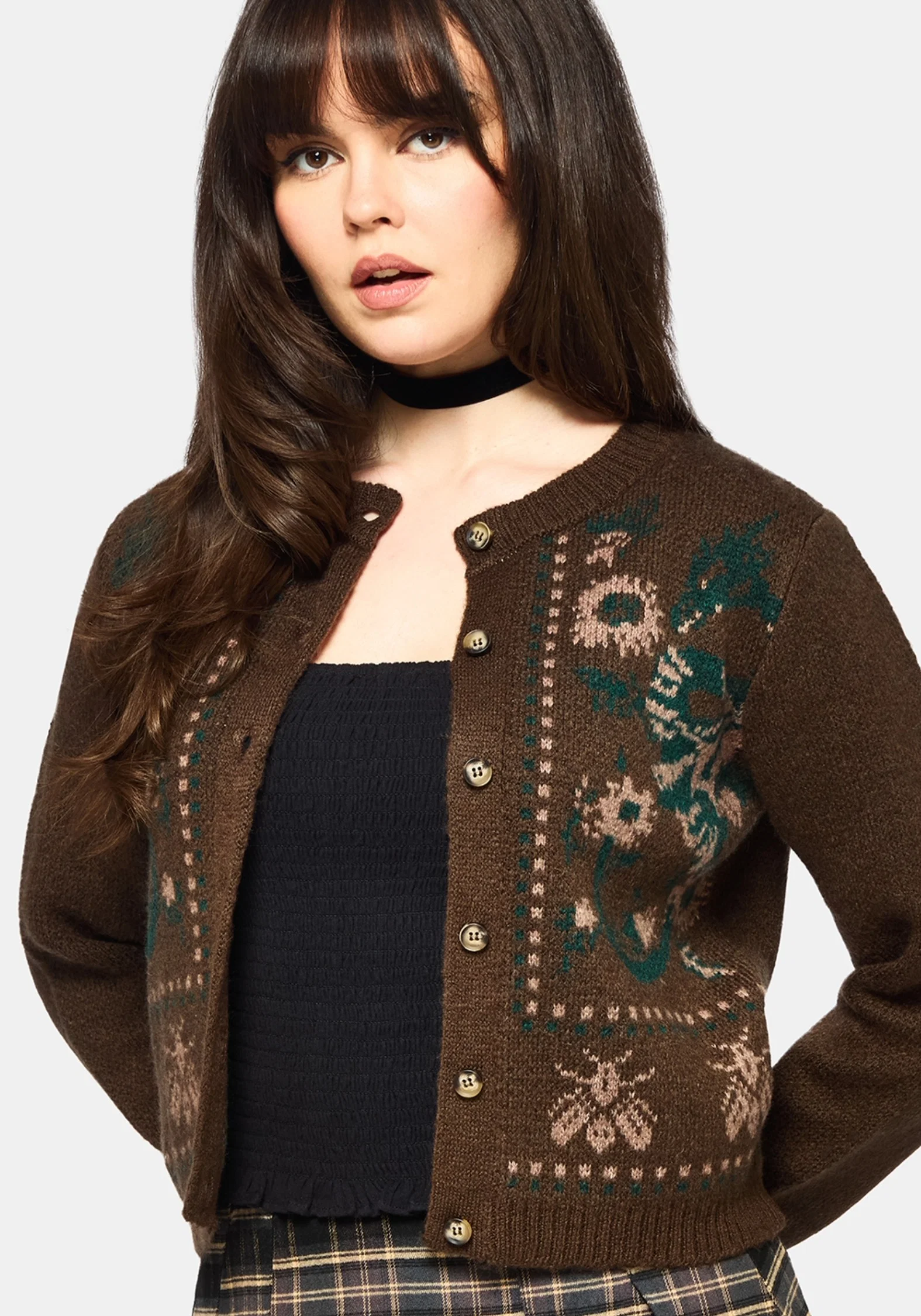 Aura Dragon Jacquard Knit Cardigan - Image 5