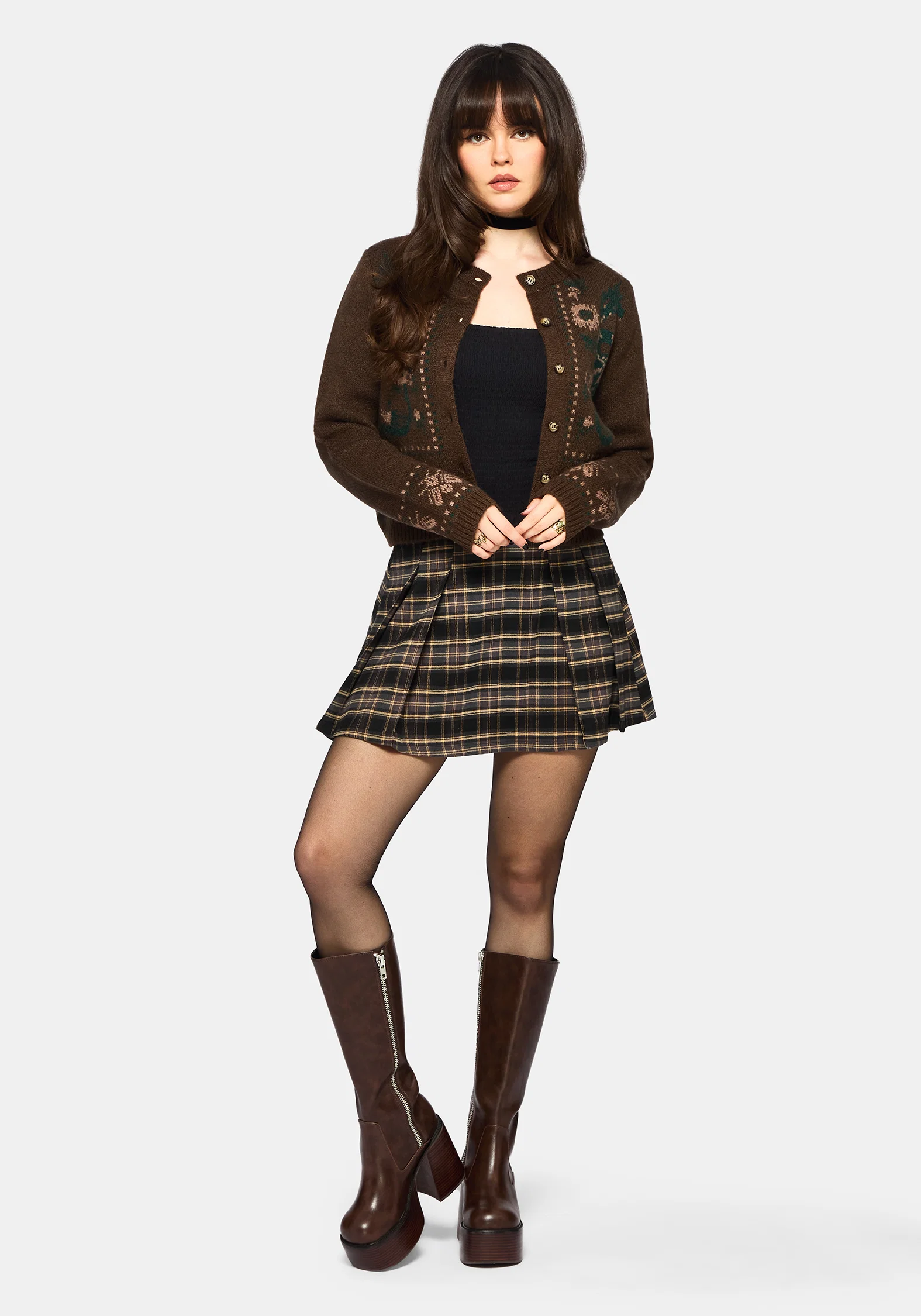 Aura Dragon Jacquard Knit Cardigan - Image 6